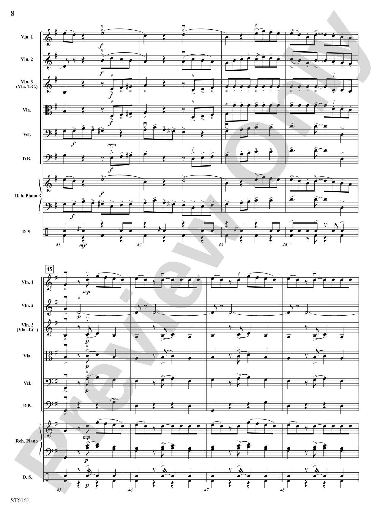 Eine Kleine "Pop" Musik: String Orchestra Conductor Score & Parts