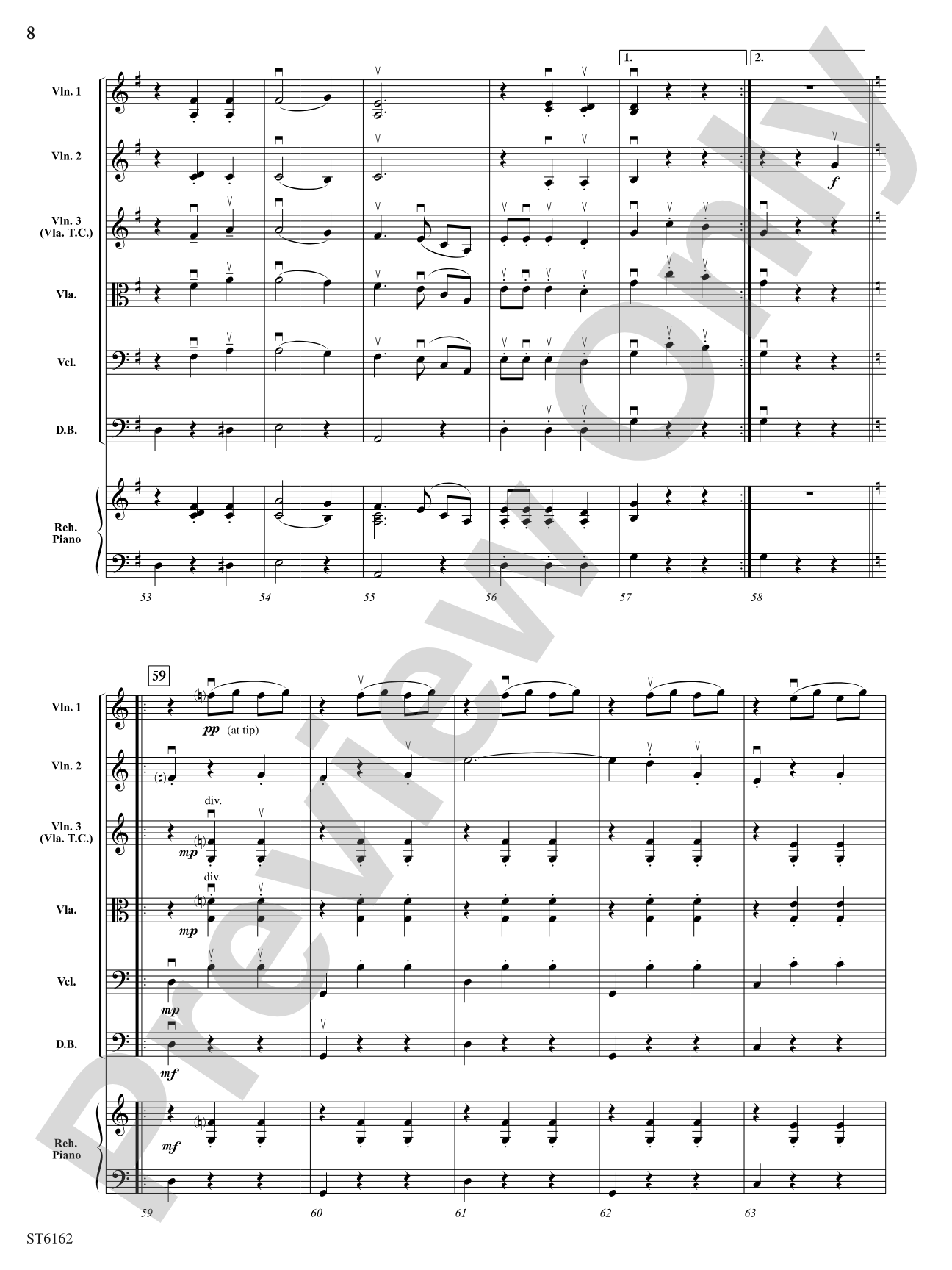 The Blue Danube: String Orchestra Conductor Score & Parts