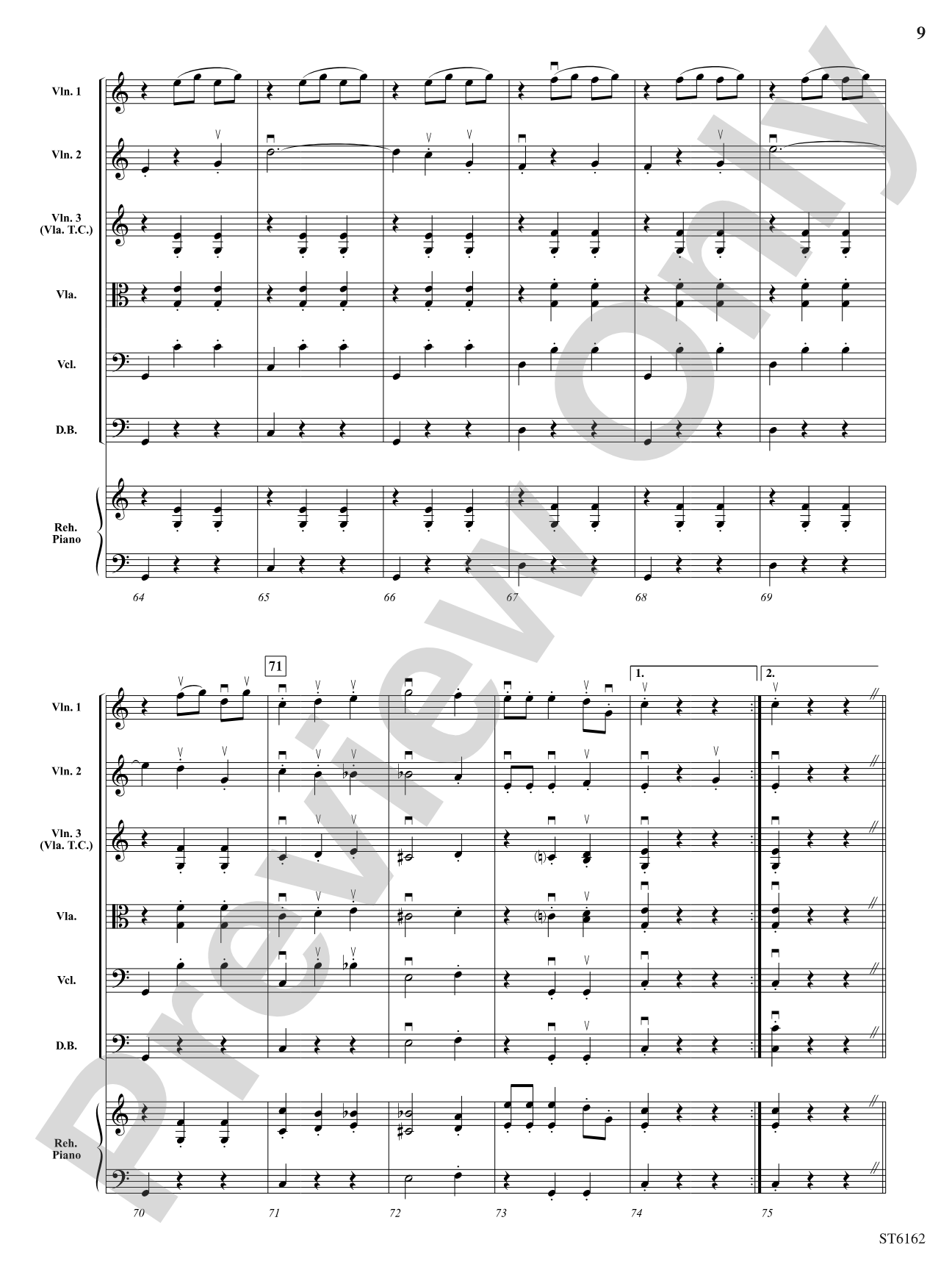 The Blue Danube: String Orchestra Conductor Score & Parts