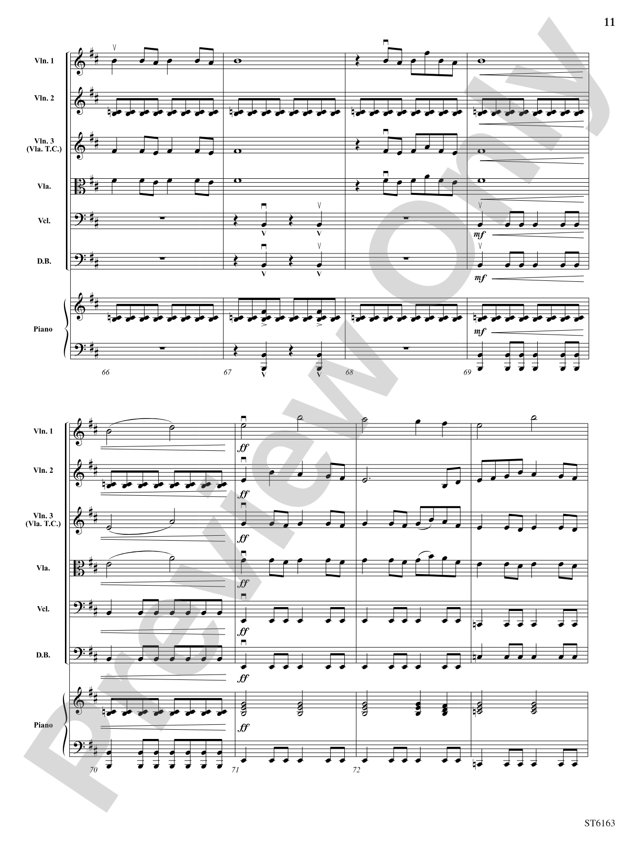 Spartacus: String Orchestra Conductor Score & Parts