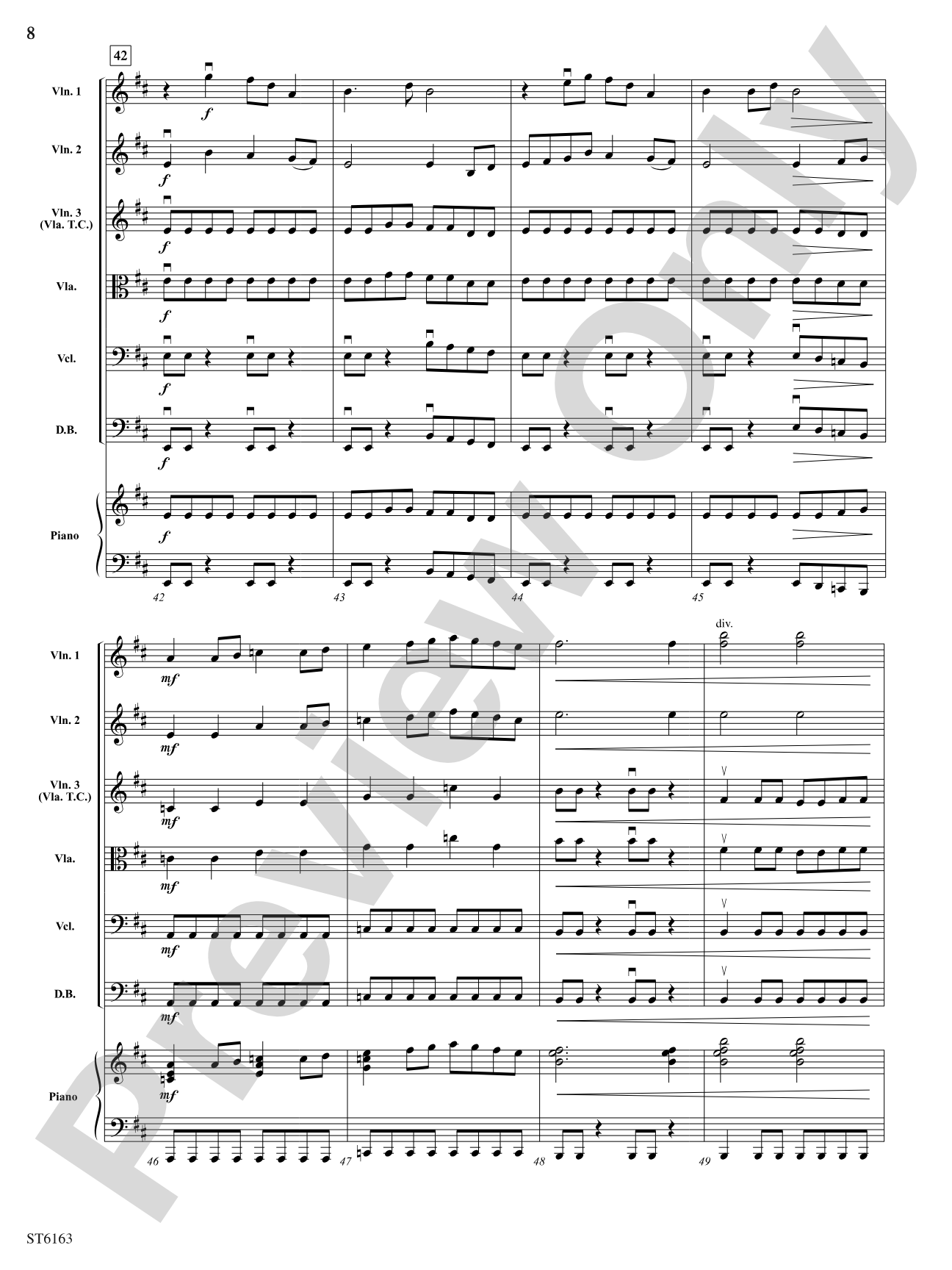 Spartacus: String Orchestra Conductor Score & Parts