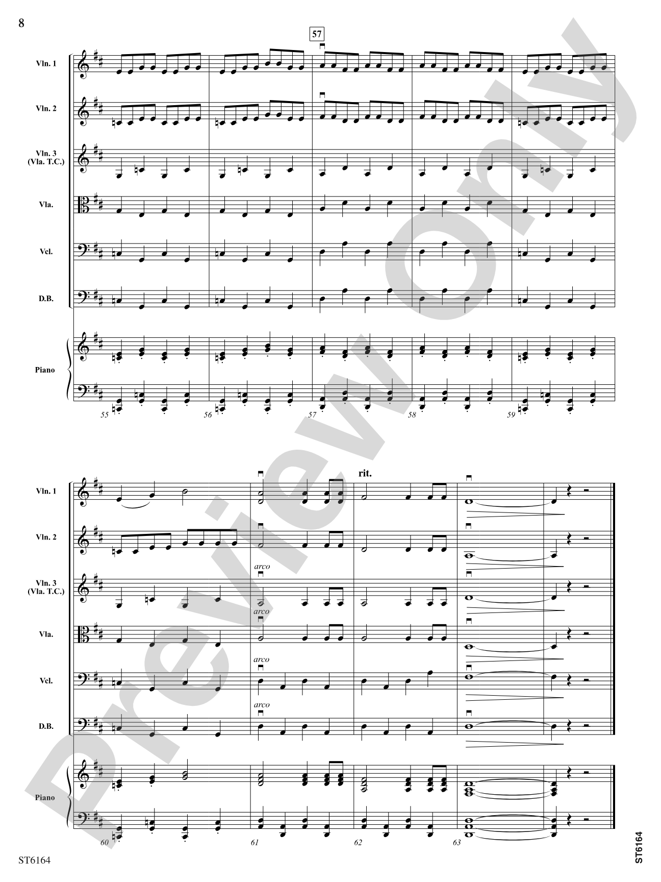 Honor and Glory: String Orchestra Conductor Score & Parts
