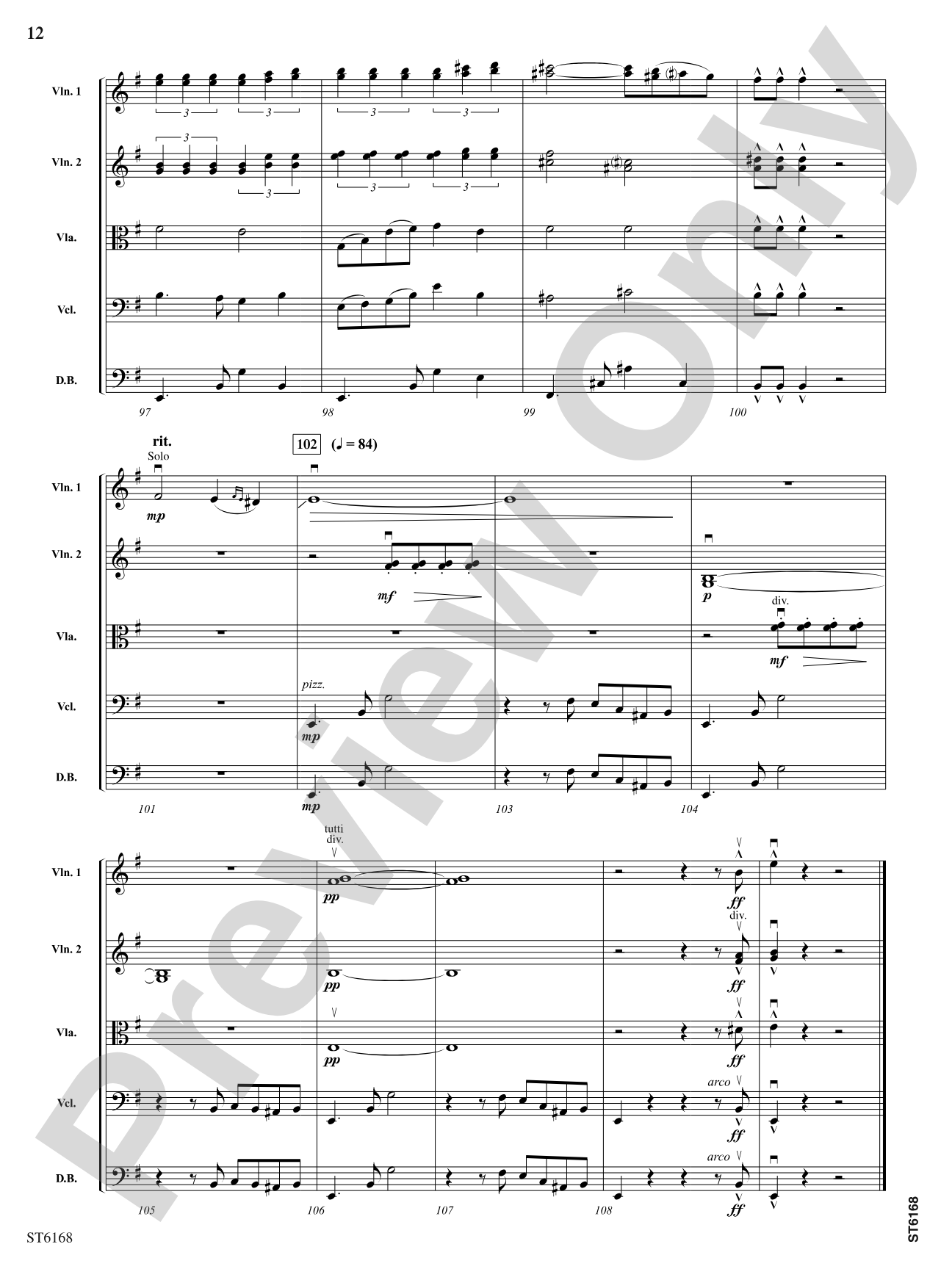 Phantom Tangos: String Orchestra Conductor Score & Parts