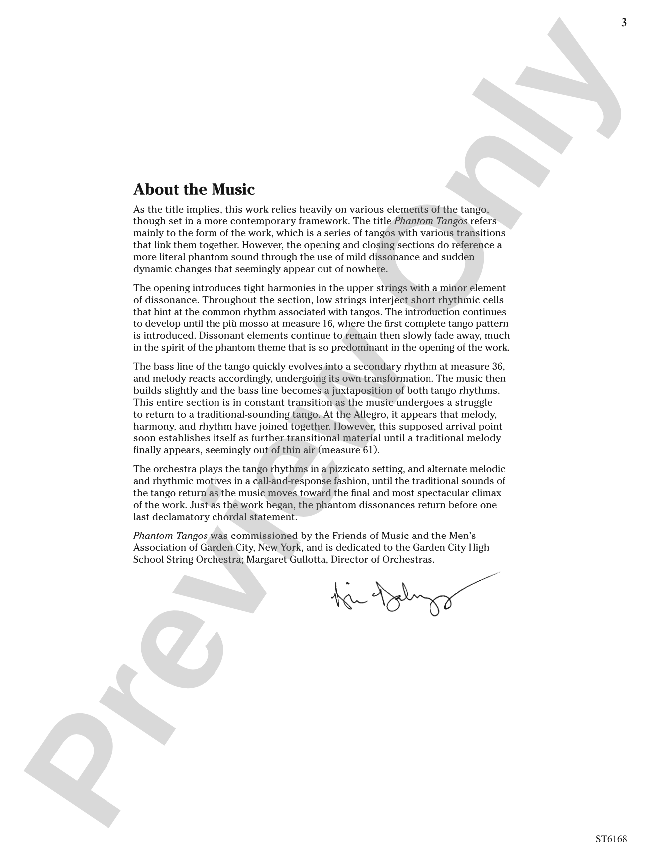 Phantom Tangos: String Orchestra Conductor Score & Parts