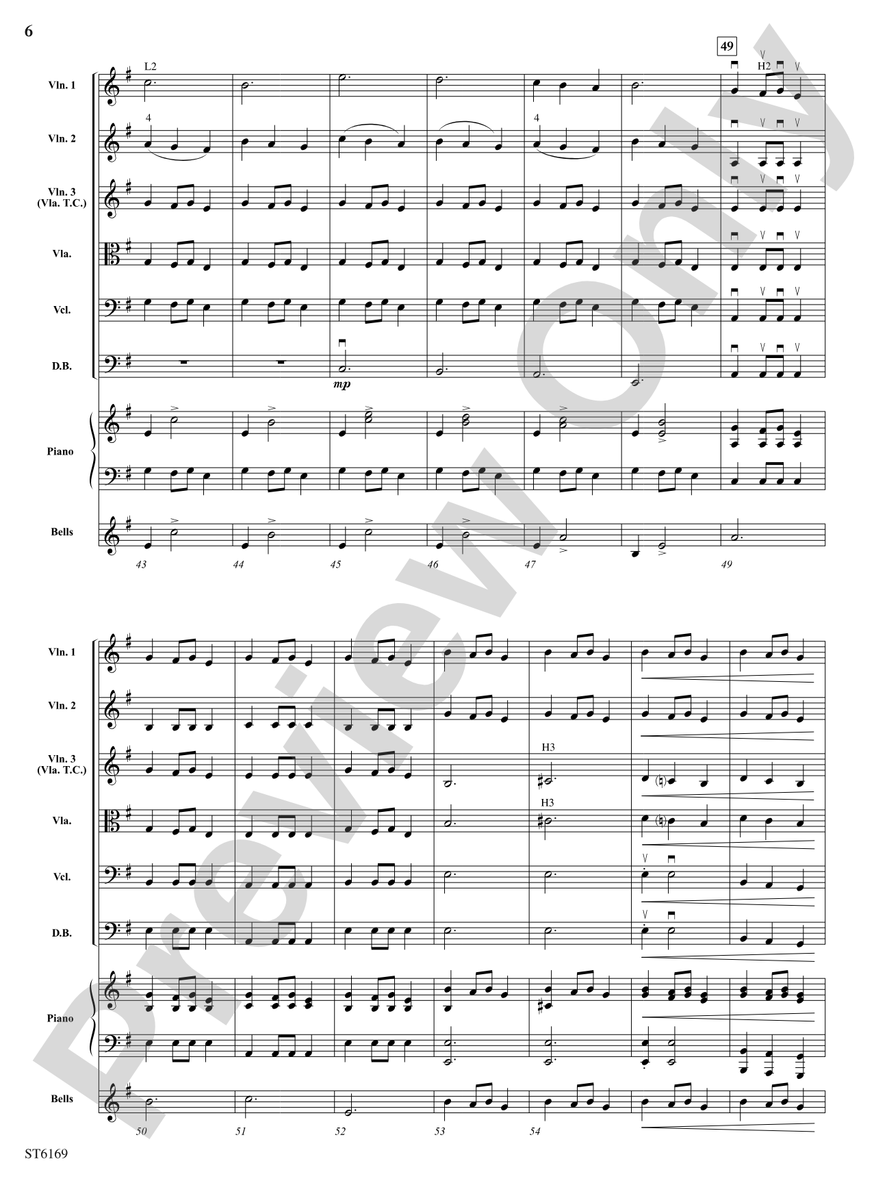 Ukrainian Bell Carol: String Orchestra Conductor Score & Parts