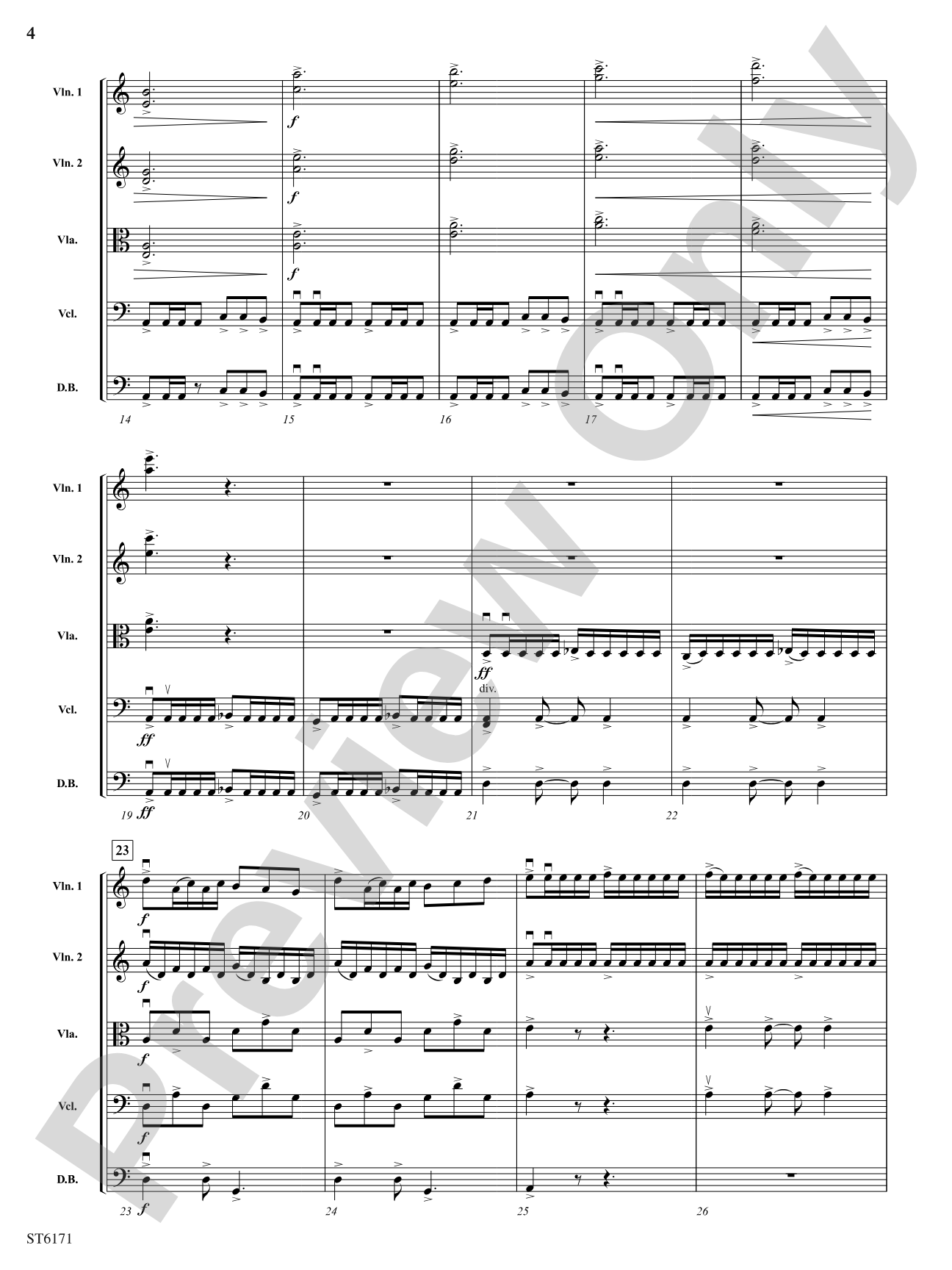 Perseus: String Orchestra Conductor Score & Parts