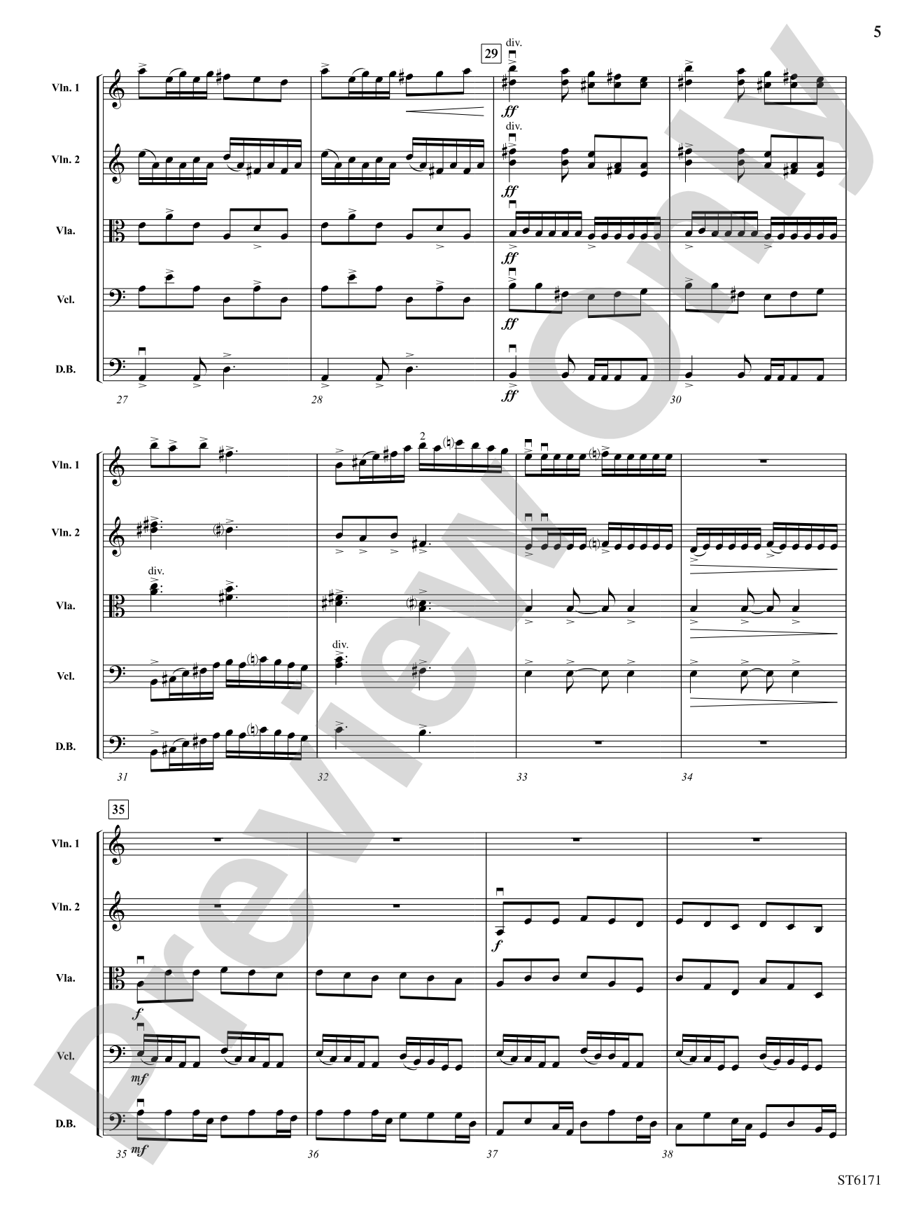 Perseus: String Orchestra Conductor Score & Parts