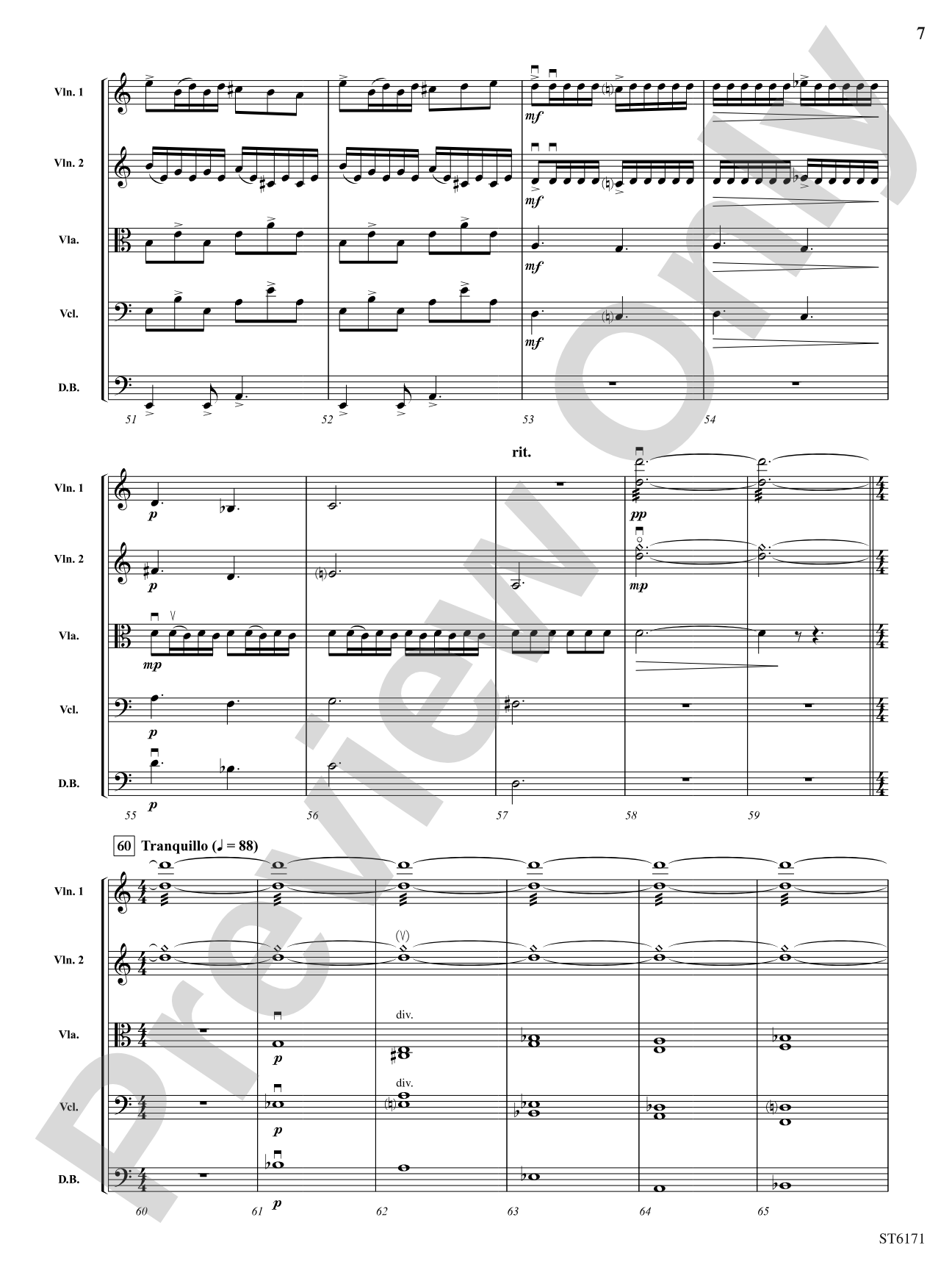 Perseus: String Orchestra Conductor Score & Parts