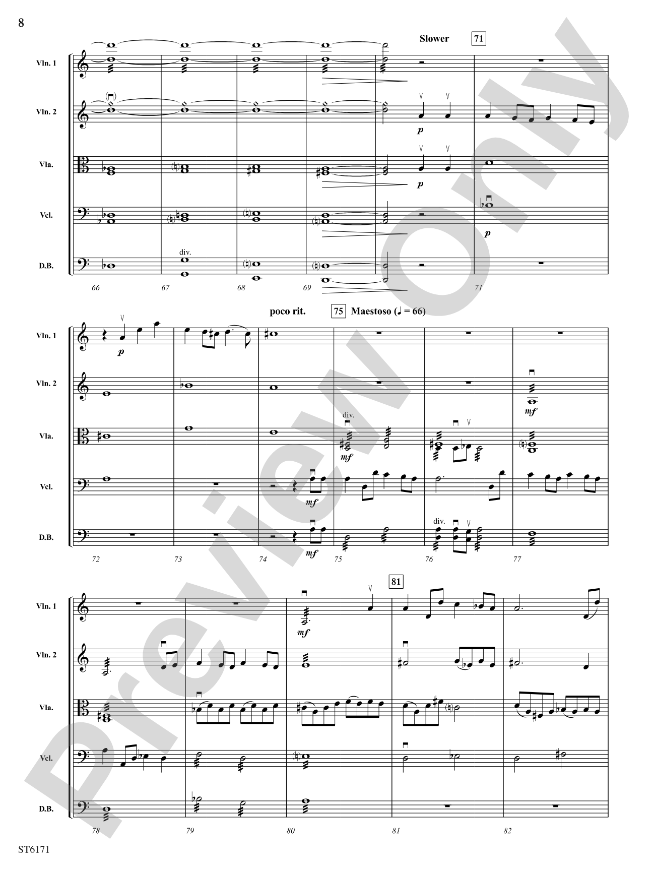 Perseus: String Orchestra Conductor Score & Parts