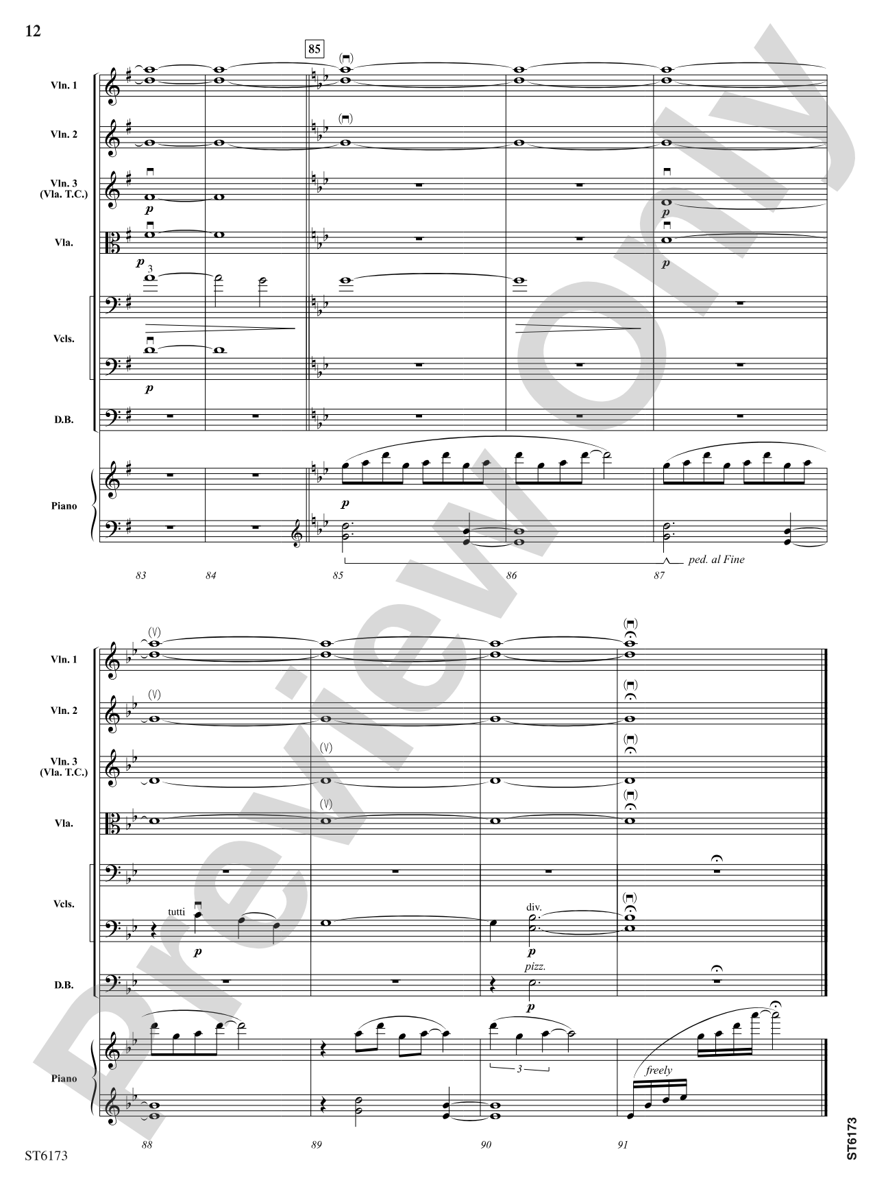 Ice Sculptures: String Orchestra Conductor Score & Parts