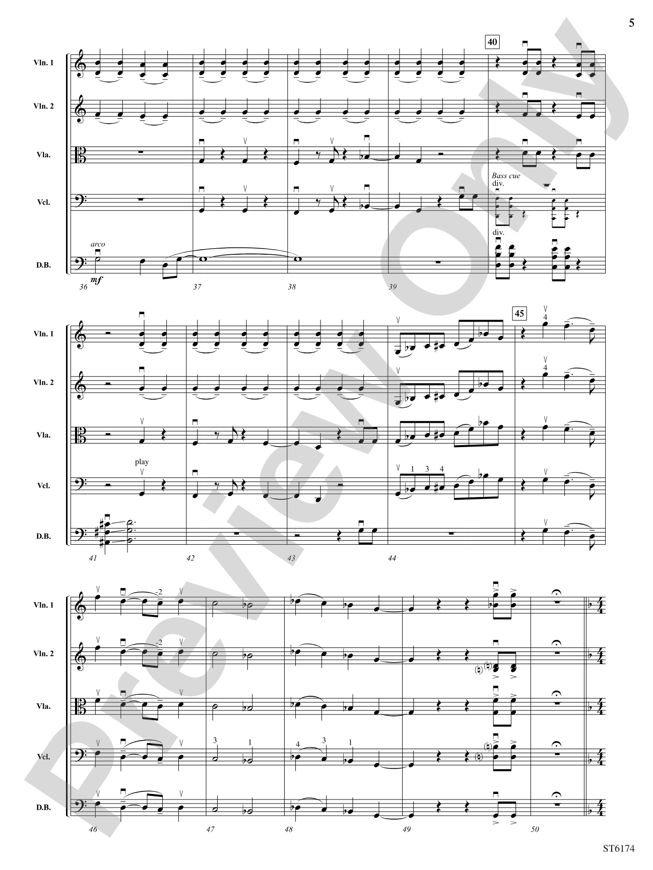 Basses Loaded: String Orchestra Conductor Score & Parts