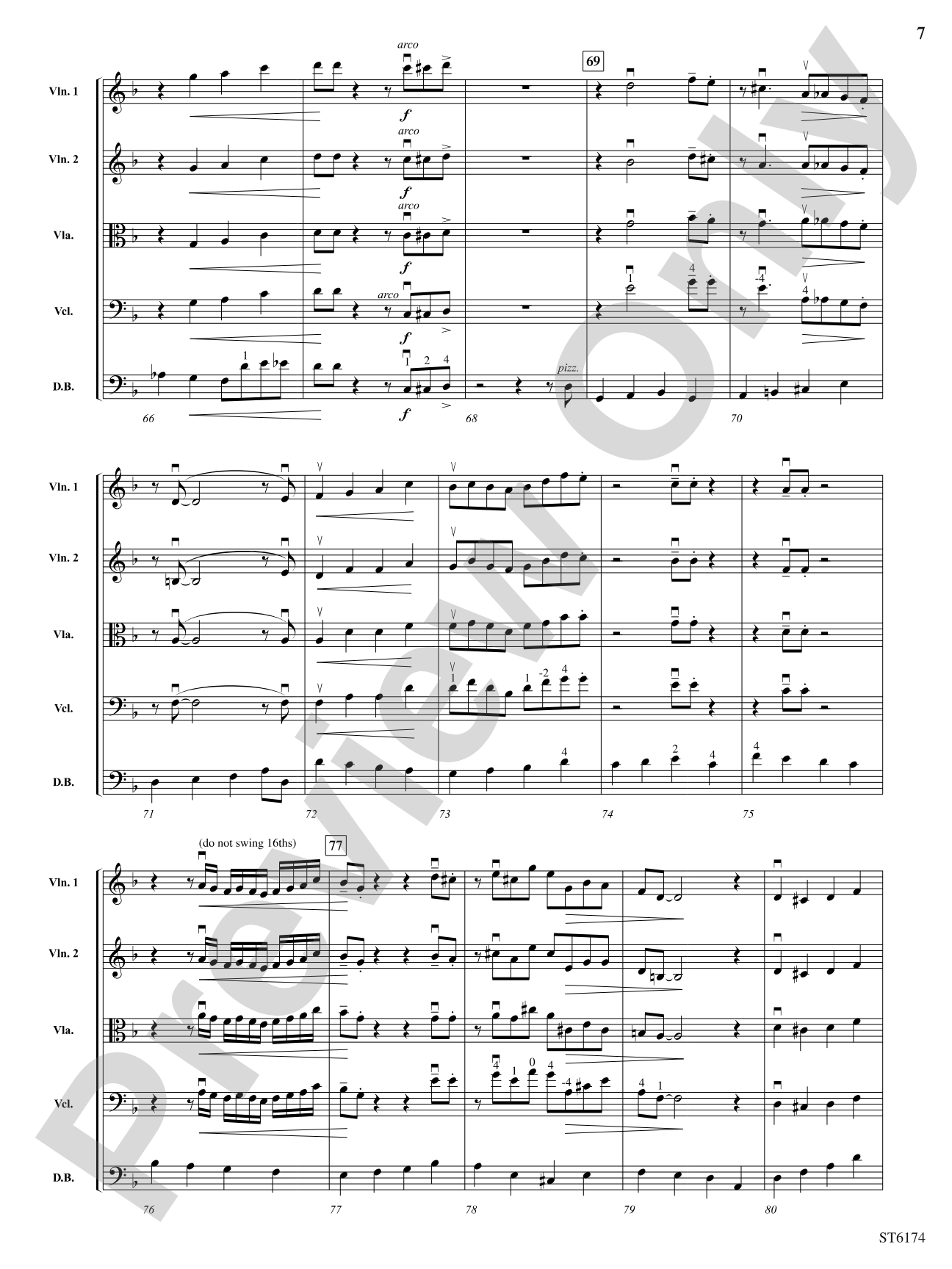 Basses Loaded: String Orchestra Conductor Score & Parts