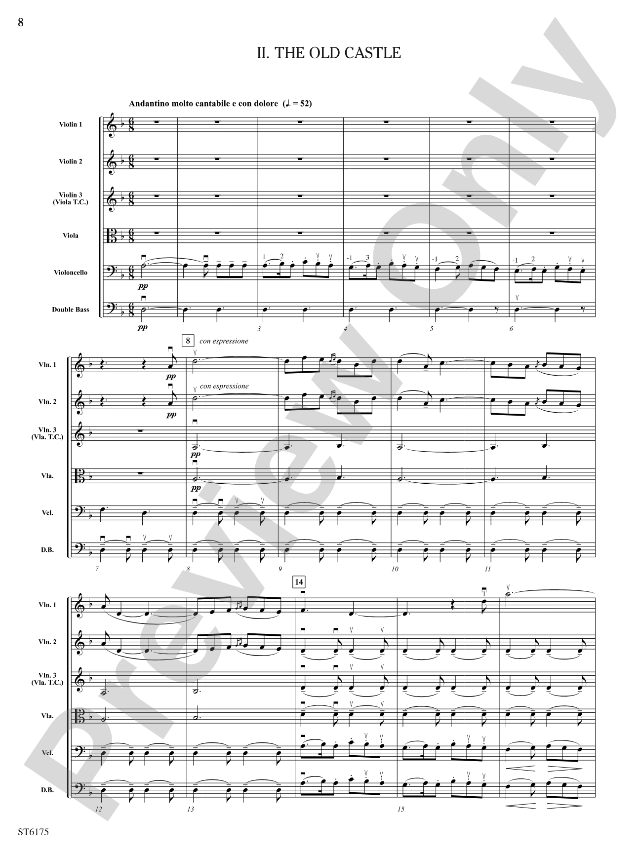 Pictures at an Exhibition: Score