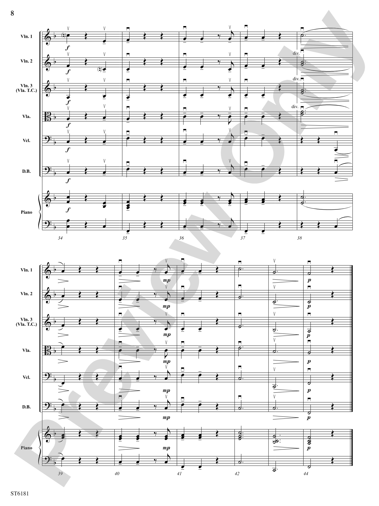 Little Suite for Strings: String Orchestra Conductor Score & Parts