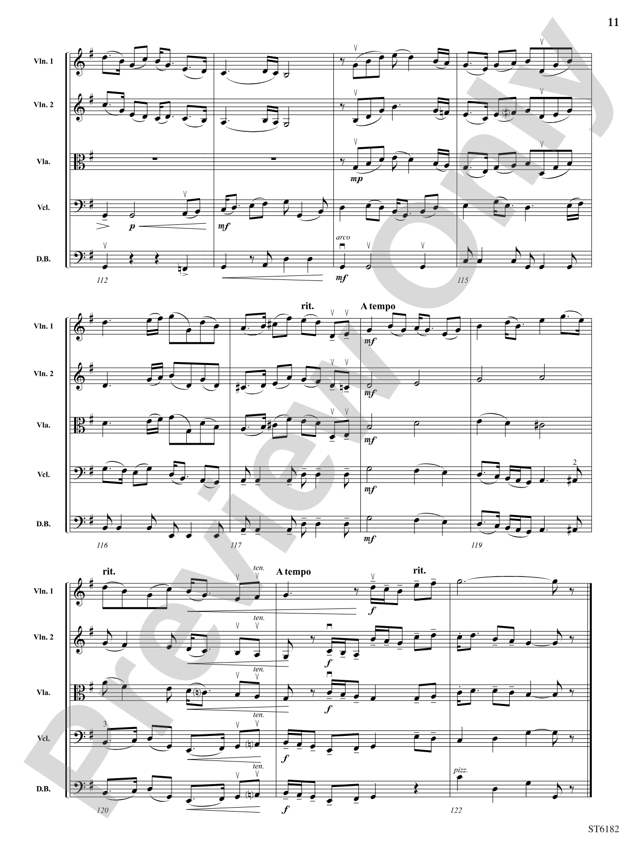 Carson Valley Rhapsody: String Orchestra Conductor Score & Parts
