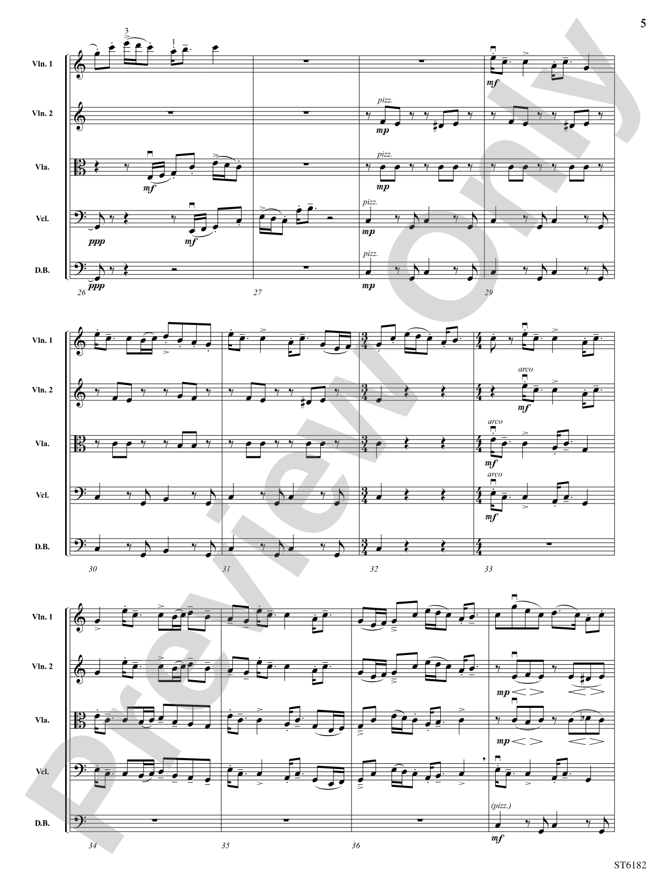 Carson Valley Rhapsody: String Orchestra Conductor Score & Parts