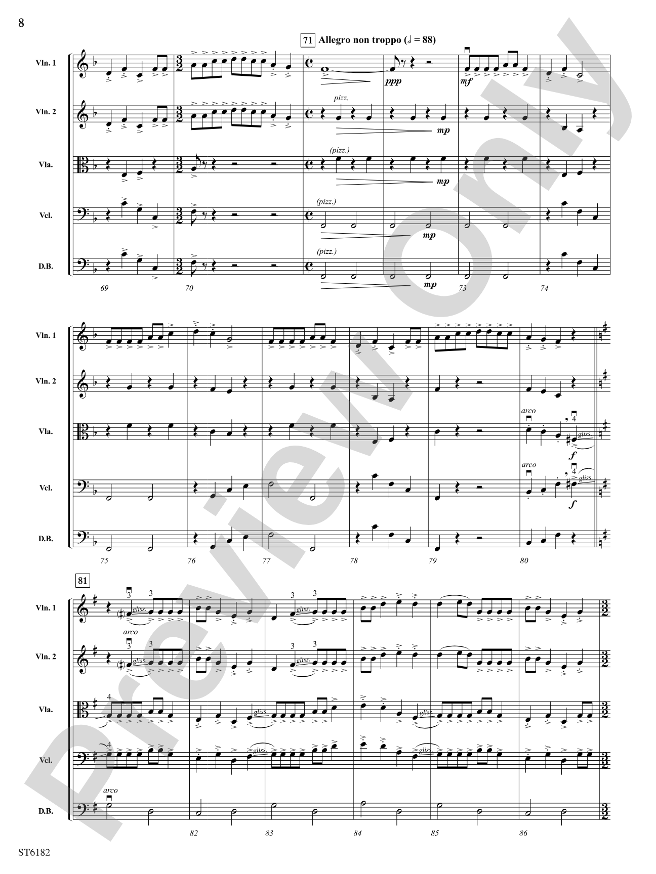 Carson Valley Rhapsody: String Orchestra Conductor Score & Parts