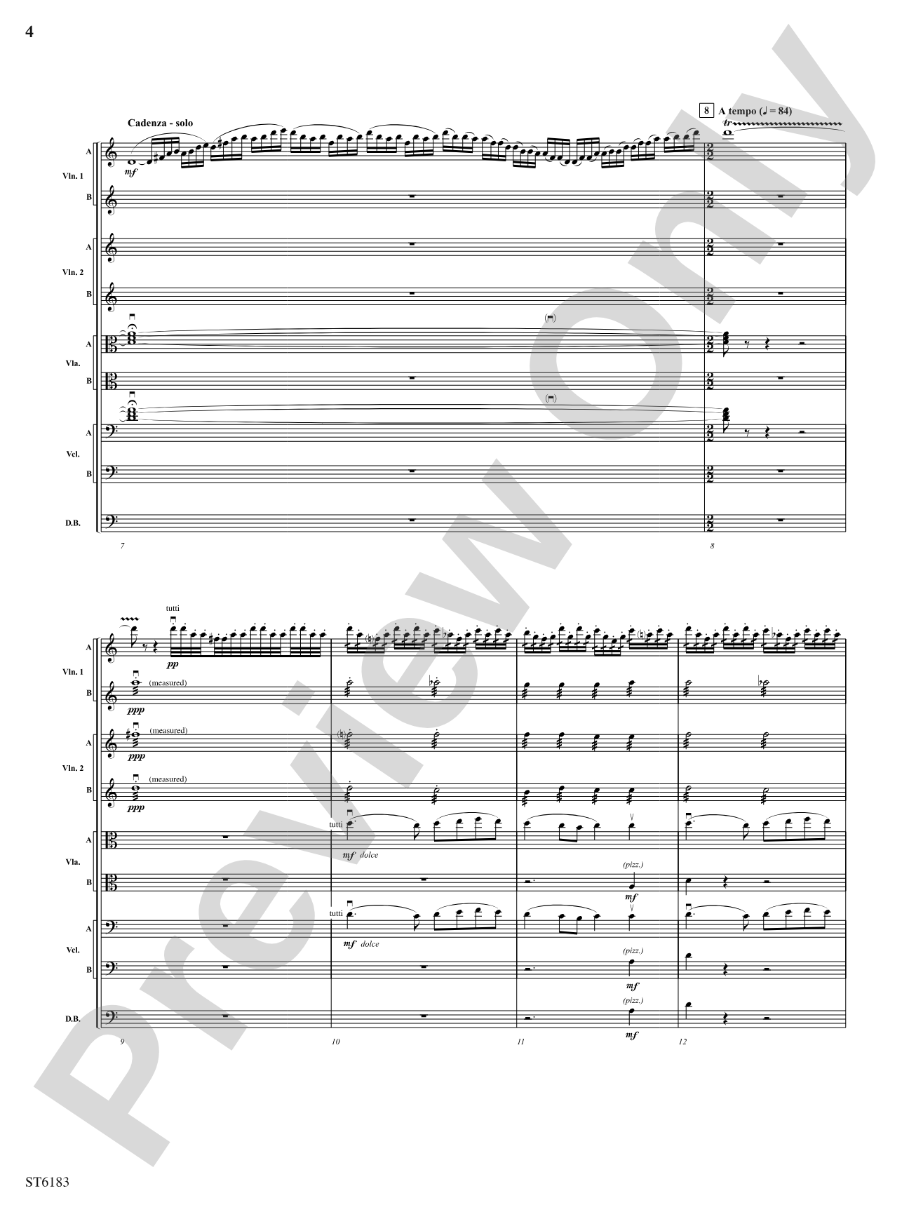 Russian Easter Overture: String Orchestra Conductor Score & Parts