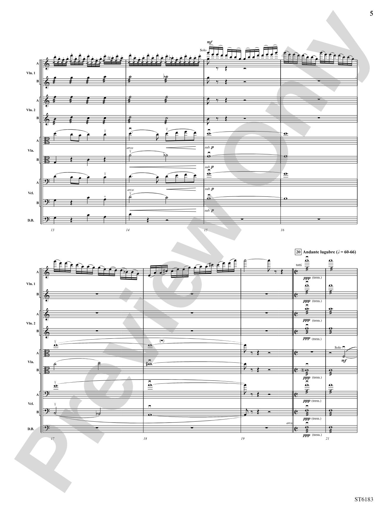 Russian Easter Overture: String Orchestra Conductor Score & Parts