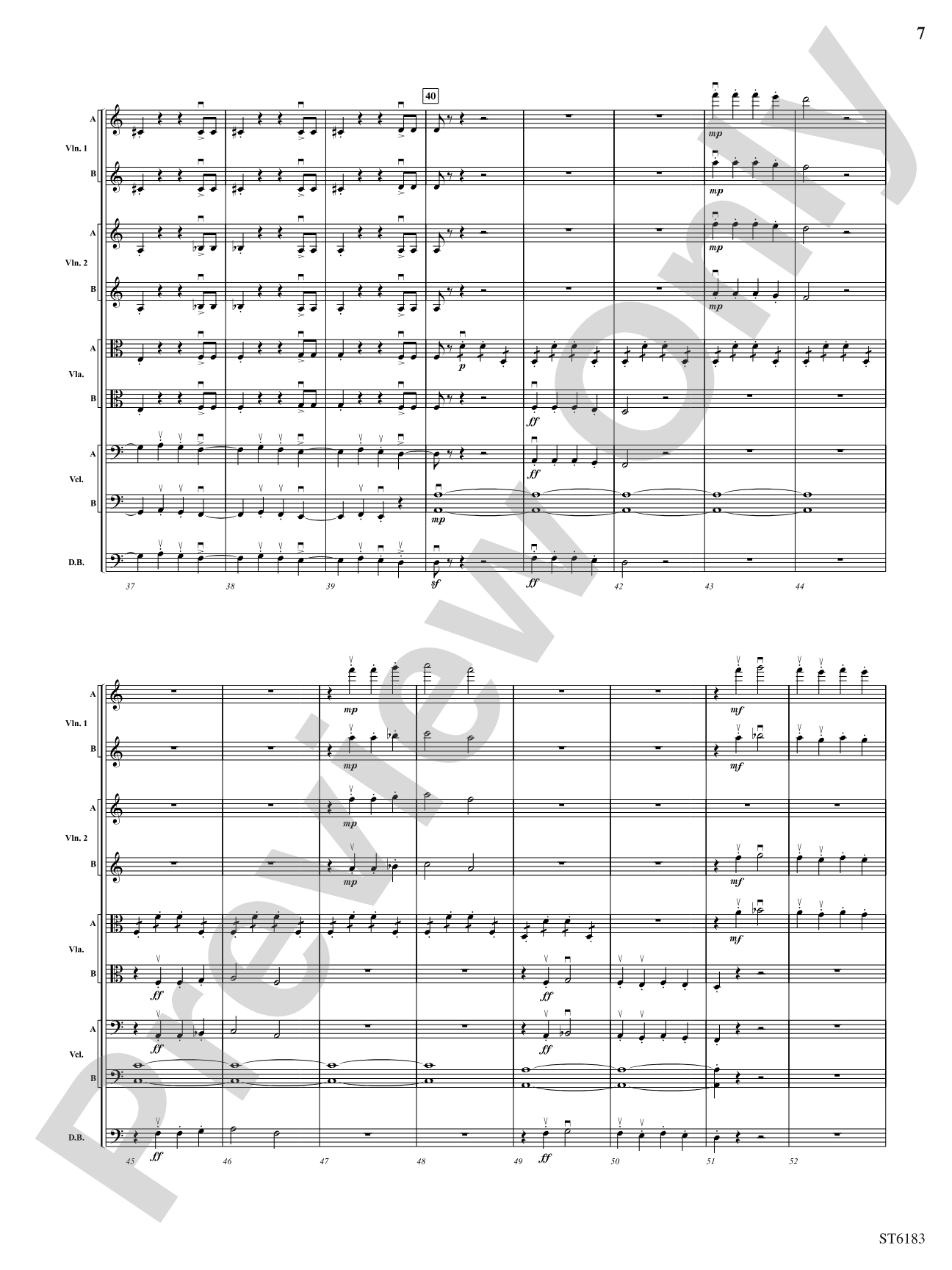 Russian Easter Overture: String Orchestra Conductor Score & Parts