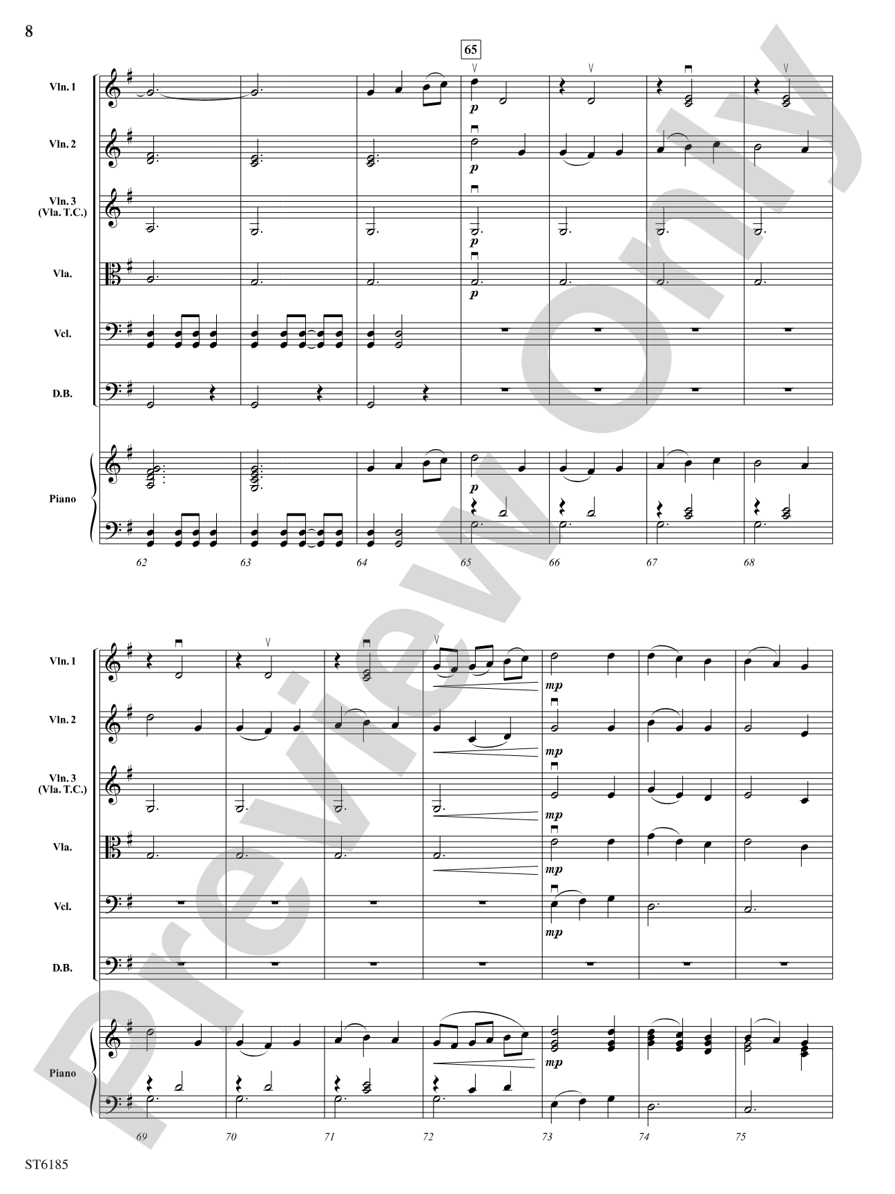 Rhythmic Snapshots of Christmas: String Orchestra Conductor Score & Parts