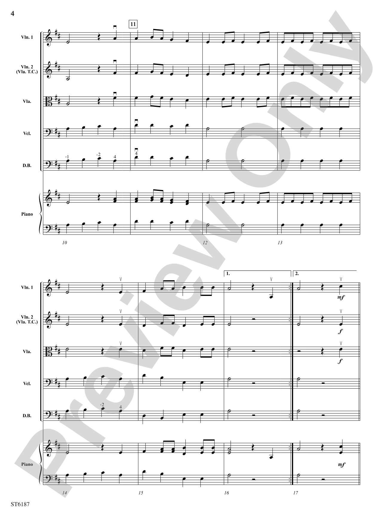 Music for the Royal Fireworks: String Orchestra Conductor Score & Parts