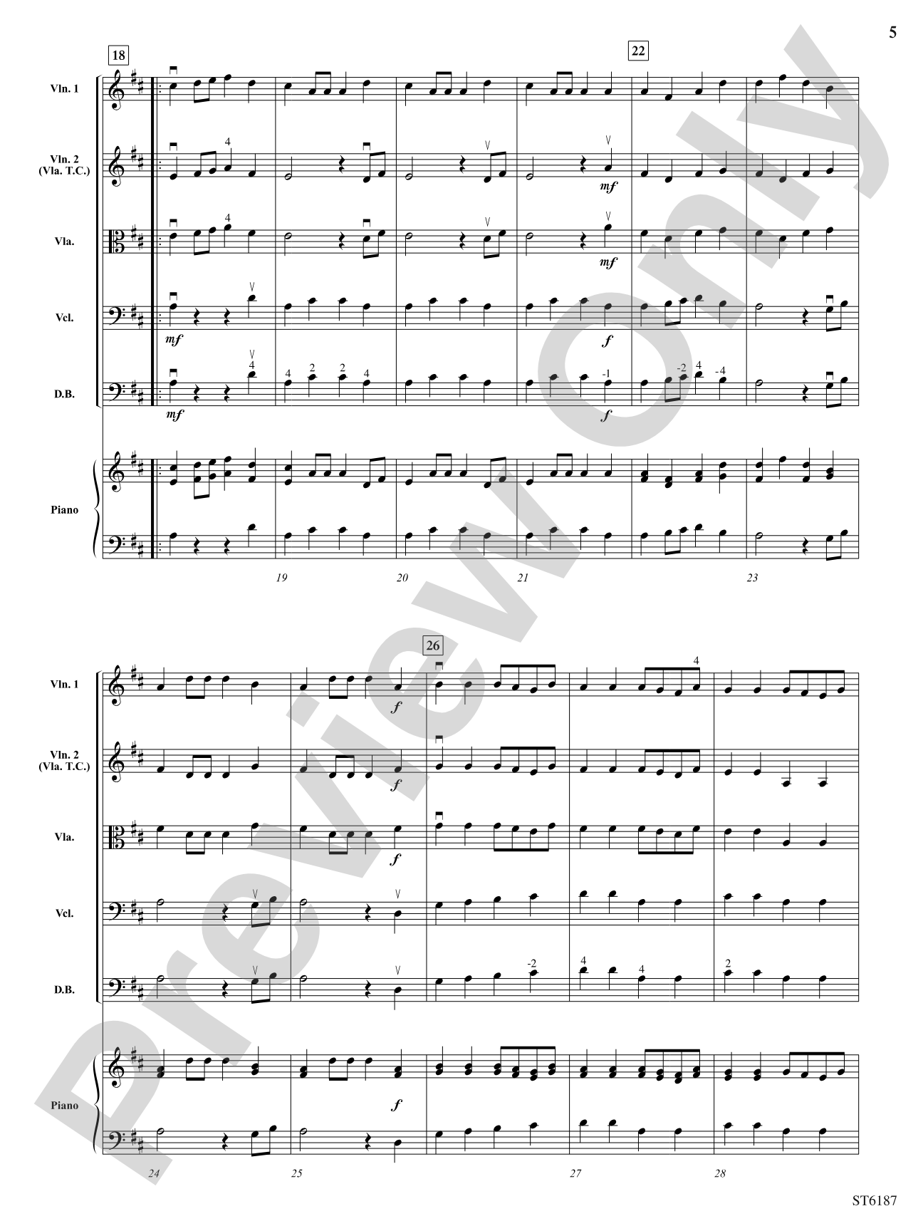 Music for the Royal Fireworks: String Orchestra Conductor Score & Parts