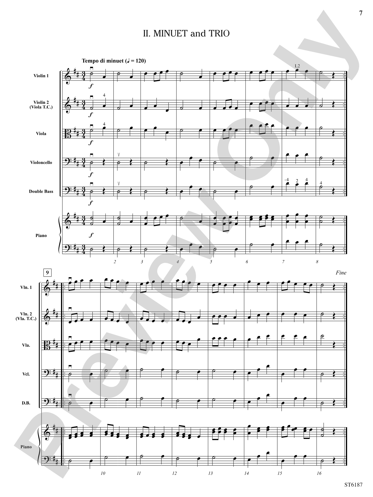 Music for the Royal Fireworks: String Orchestra Conductor Score & Parts