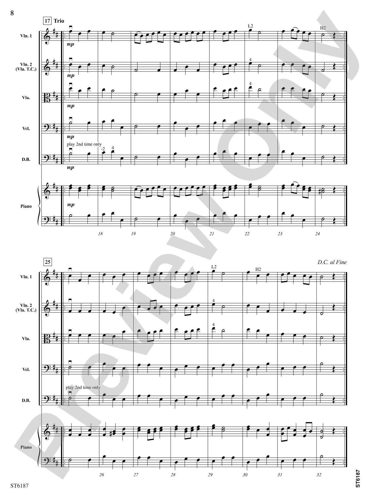 Music for the Royal Fireworks: String Orchestra Conductor Score & Parts