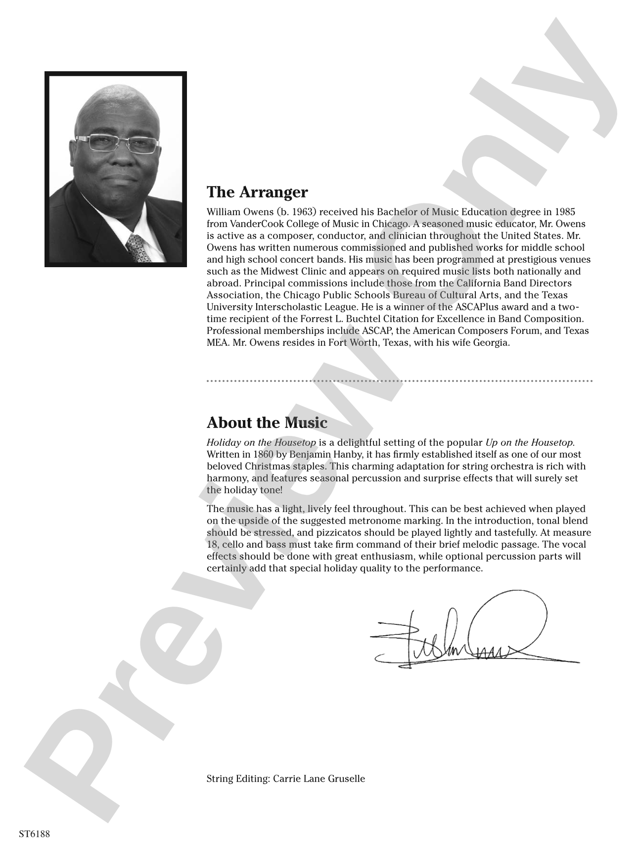 Holiday on the Housetop: String Orchestra Conductor Score & Parts