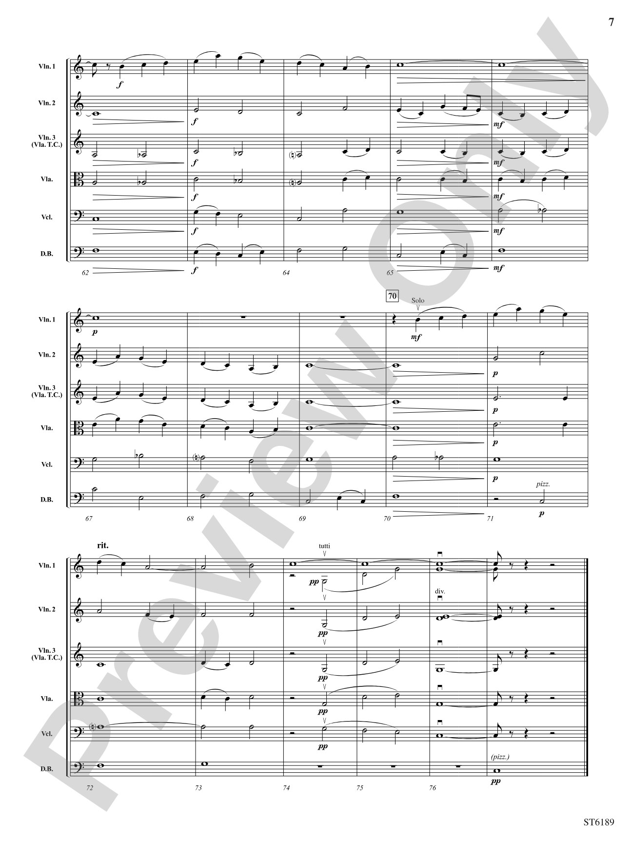 Danny Boy: String Orchestra Conductor Score & Parts