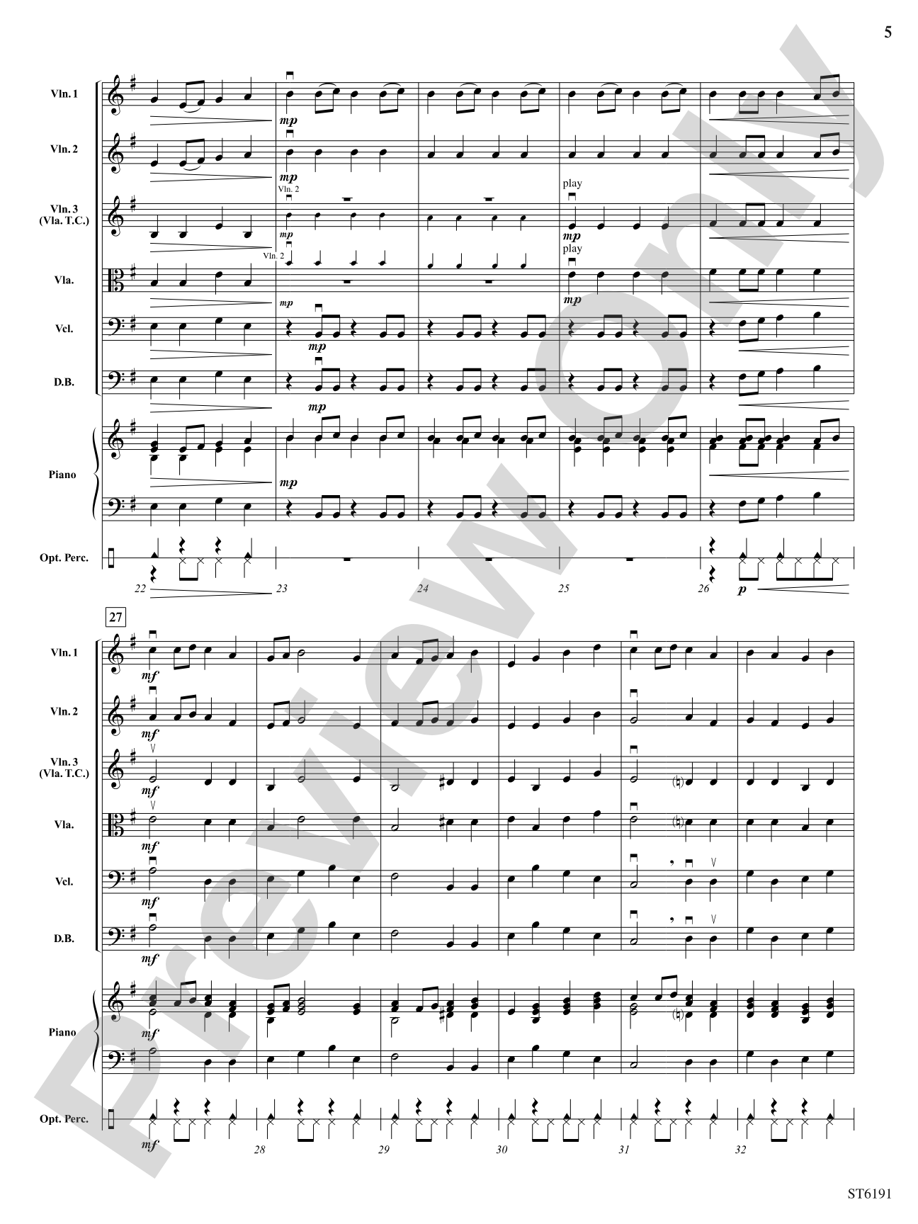 Bran Castle: String Orchestra Conductor Score & Parts