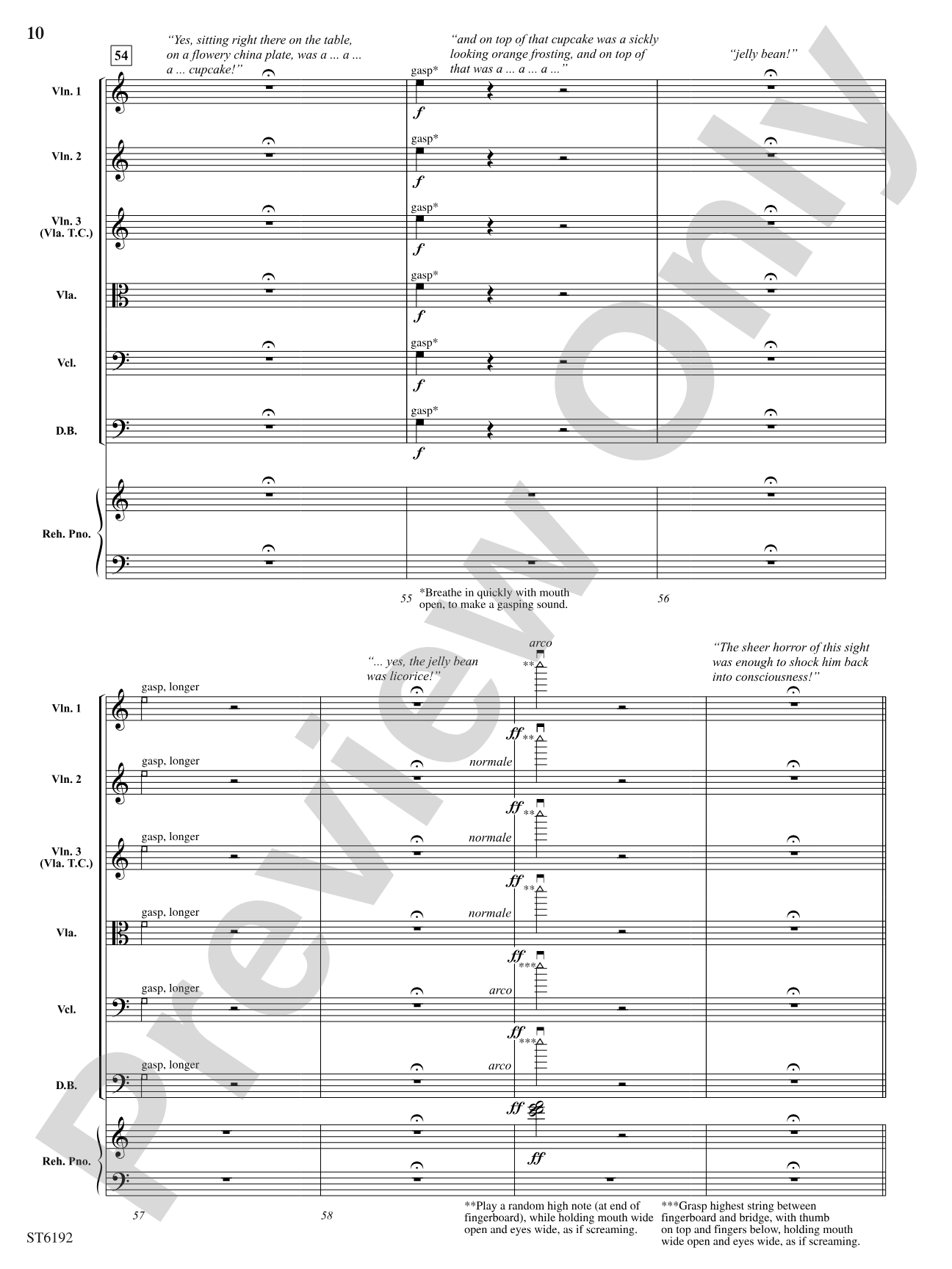 House of Untold Horrors (for Narration and String Orchestra): String Orchestra Conductor Score & Parts
