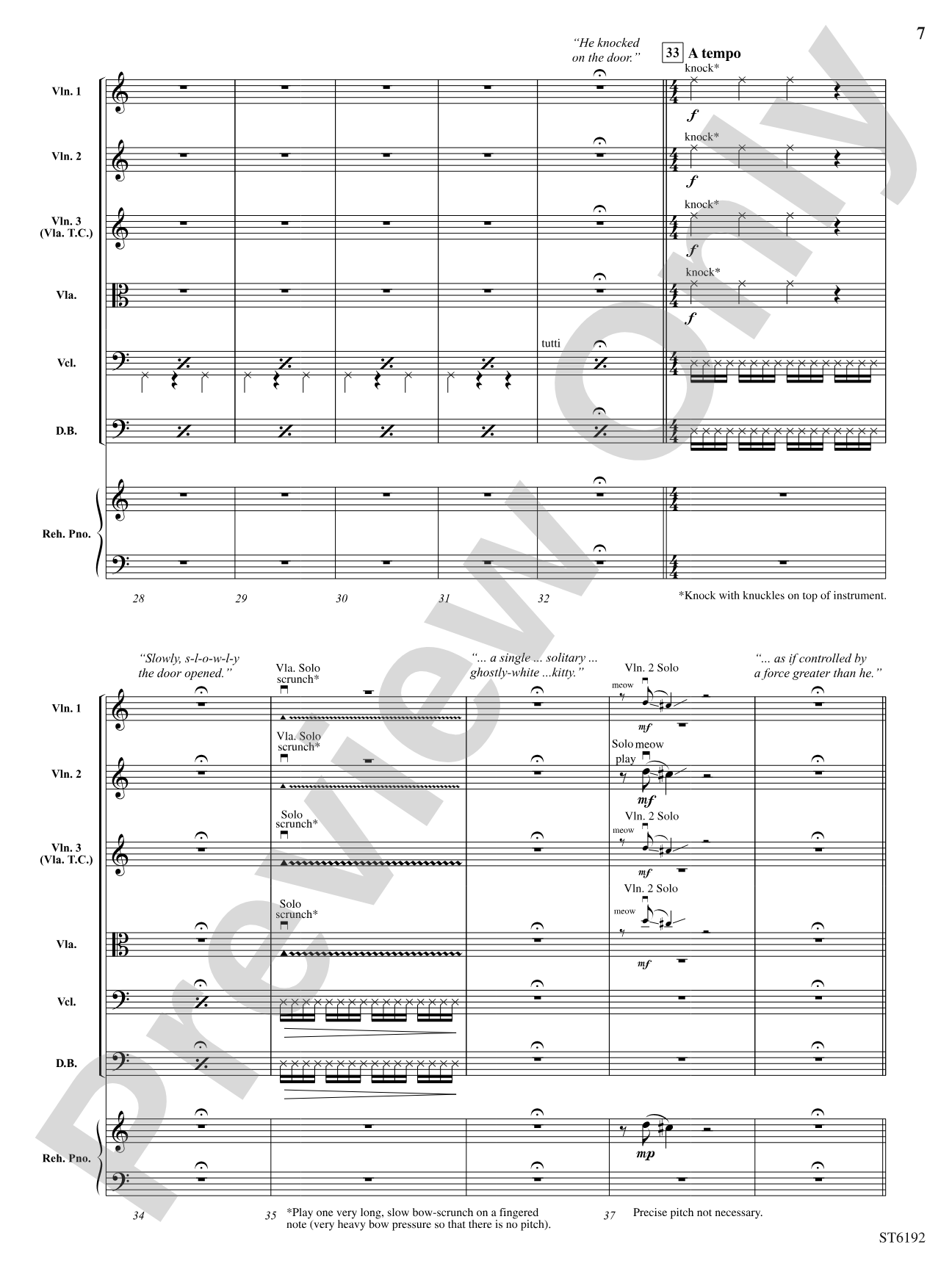 House of Untold Horrors (for Narration and String Orchestra): String Orchestra Conductor Score & Parts