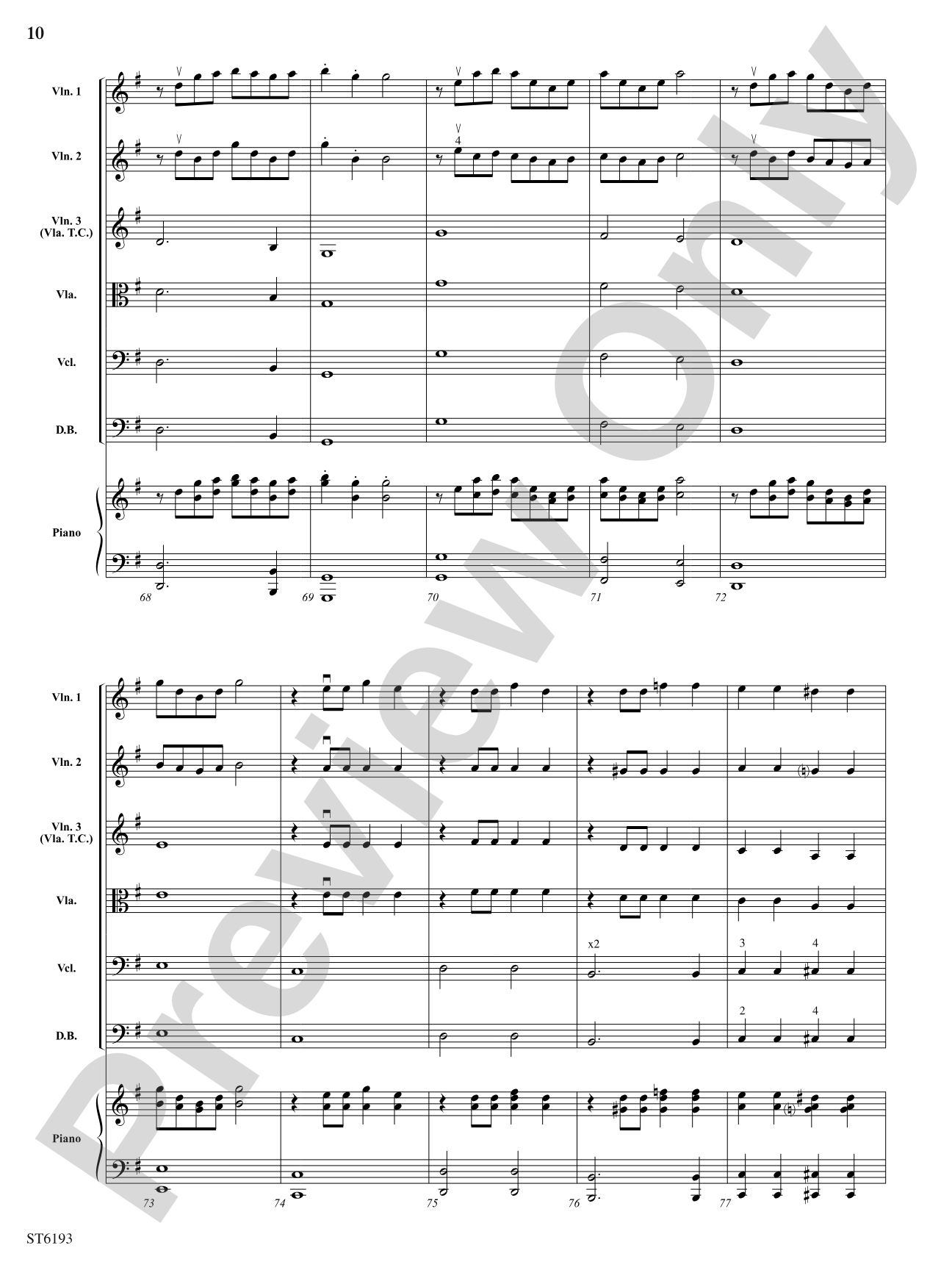 1812 Overture: Score