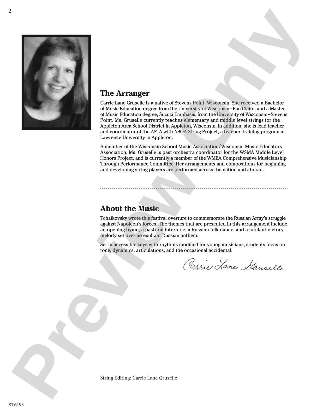 1812 Overture: Score