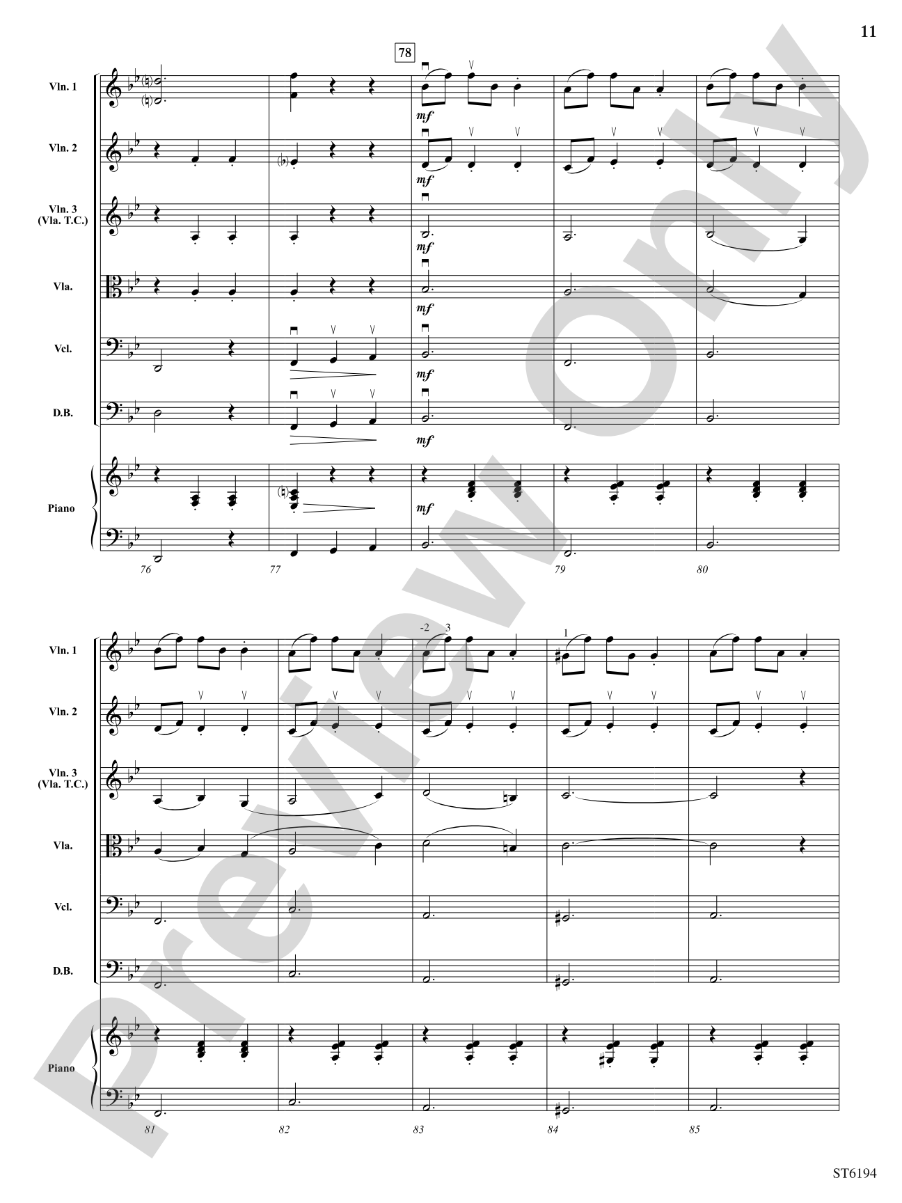 Sleeping Beauty Waltz: String Orchestra Conductor Score & Parts