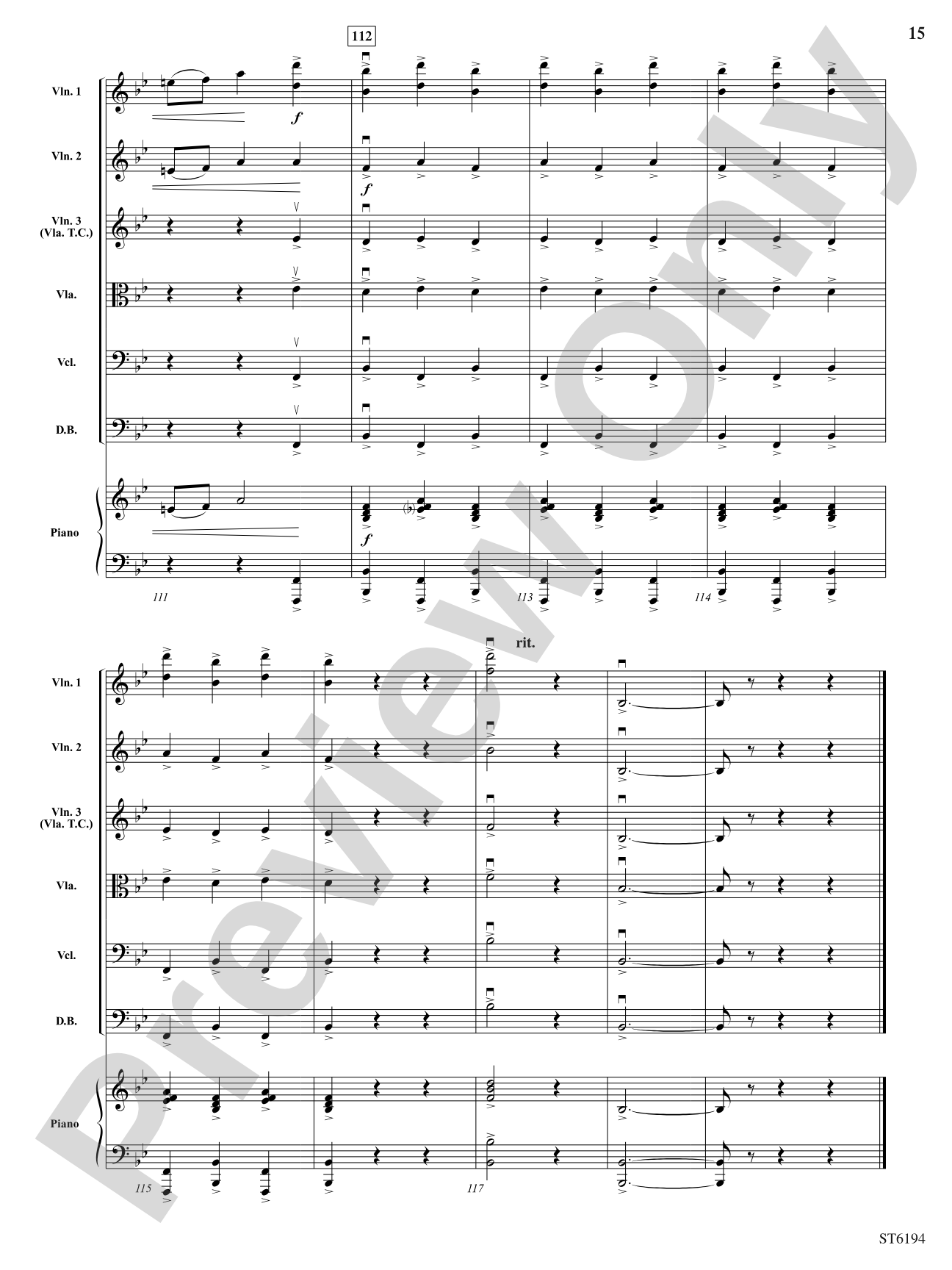 Sleeping Beauty Waltz: String Orchestra Conductor Score & Parts