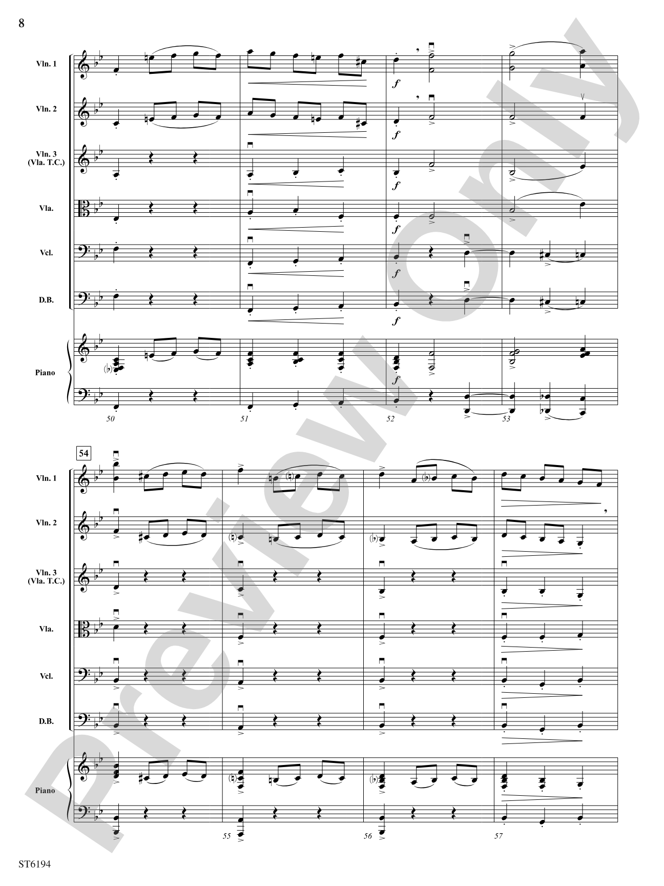 Sleeping Beauty Waltz: String Orchestra Conductor Score & Parts