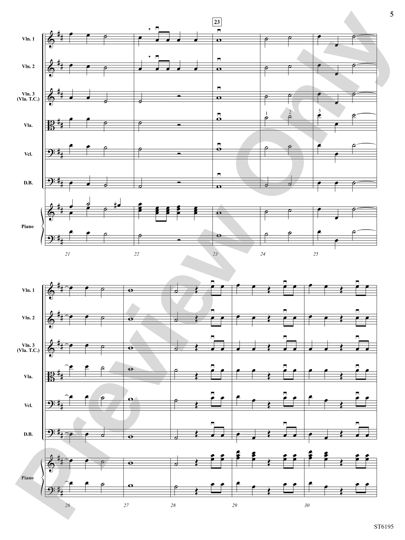 Hallelujah Chorus from Messiah: String Orchestra Conductor Score & Parts
