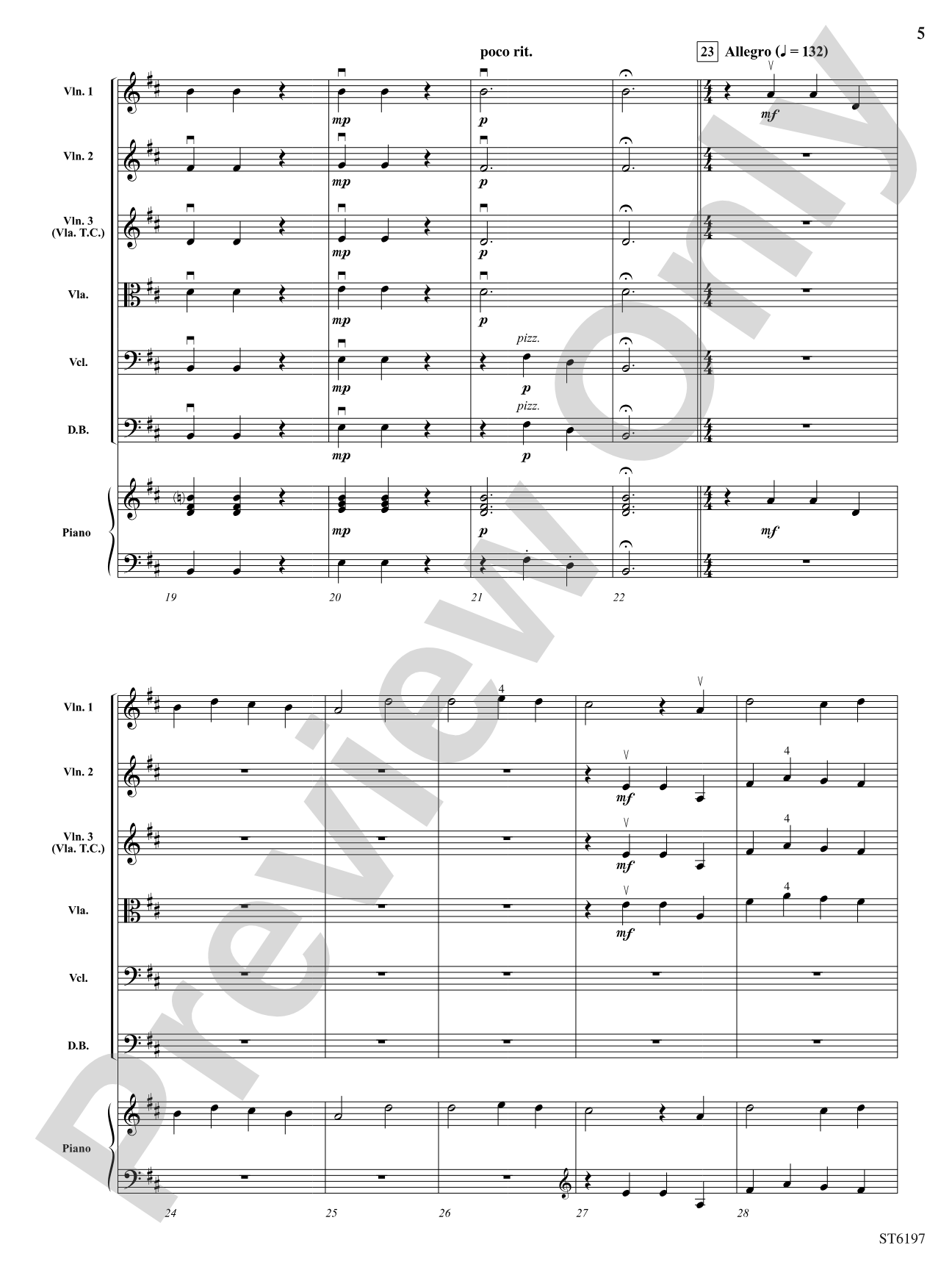 Prelude and Fugue: String Orchestra Conductor Score & Parts