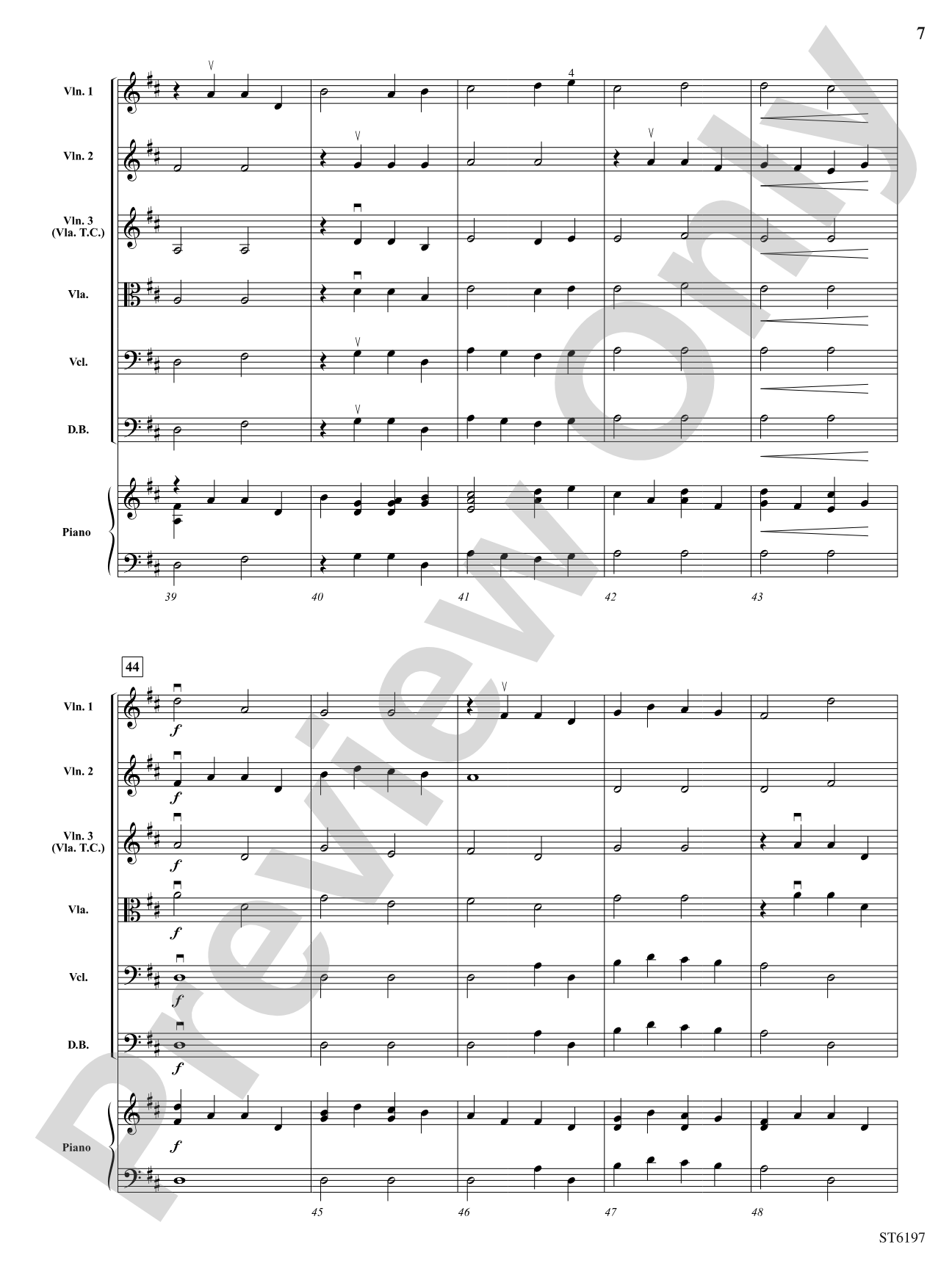 Prelude and Fugue: String Orchestra Conductor Score & Parts