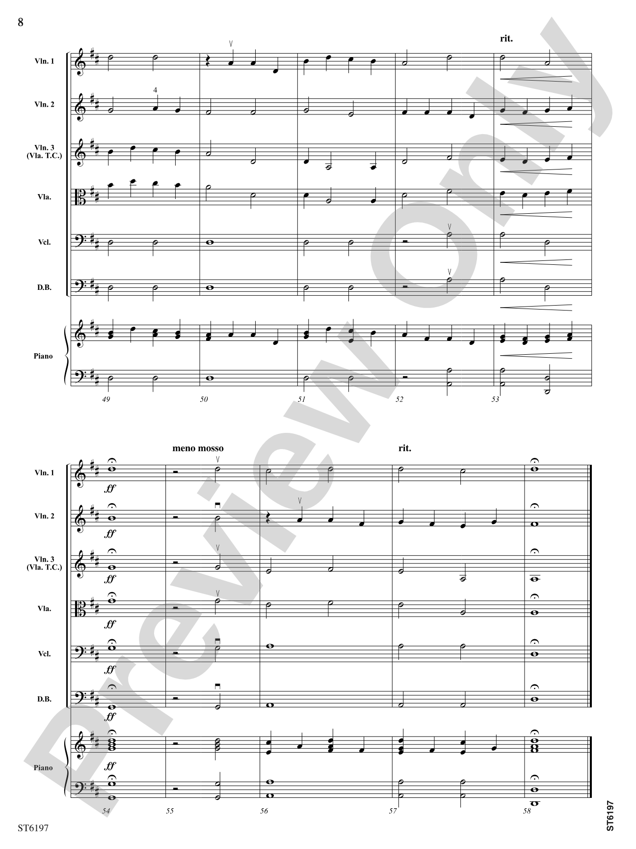 Prelude and Fugue: String Orchestra Conductor Score & Parts