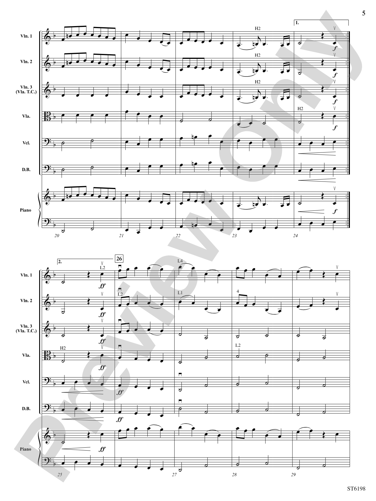 Sleepers Wake (Chorale Prelude from Cantata 140) (Wachet auf, ruft uns die Stimme): String Orchestra Conductor Score & Parts