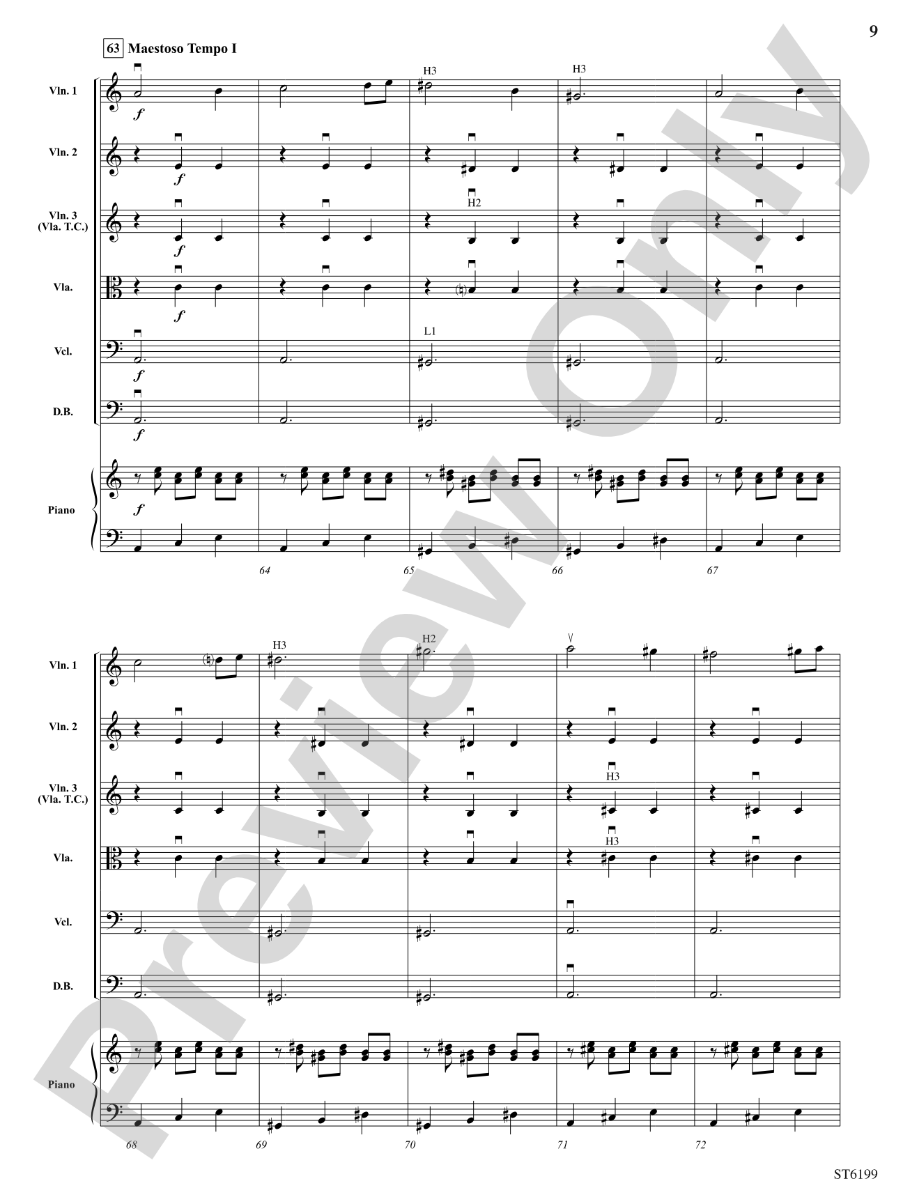 The Haunted Carousel: String Orchestra Conductor Score & Parts