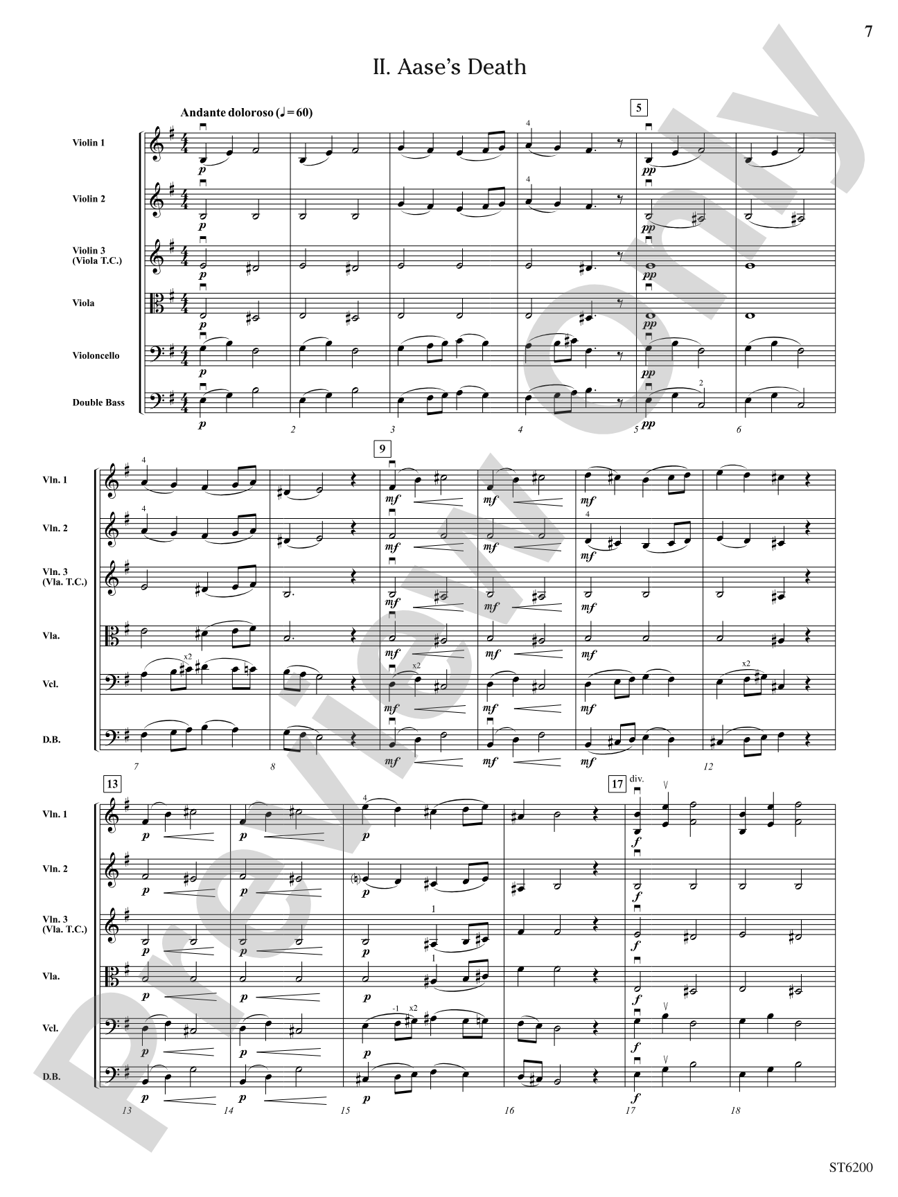 Peer Gynt Suite No. 1, Op. 46: Score