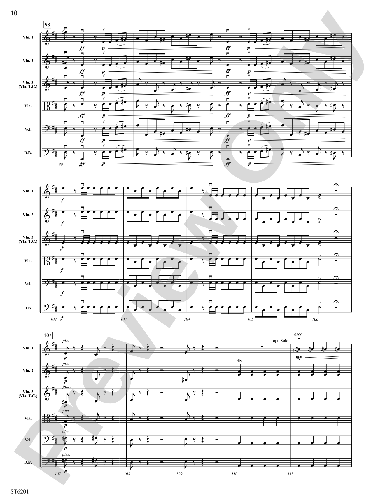 Overture to Semiramide: Score