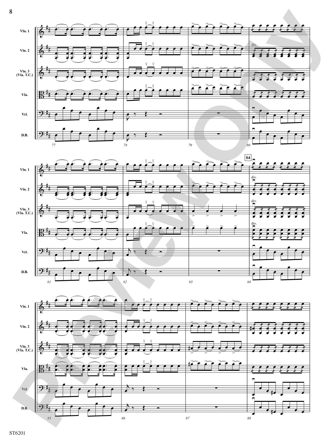Overture to Semiramide: Score
