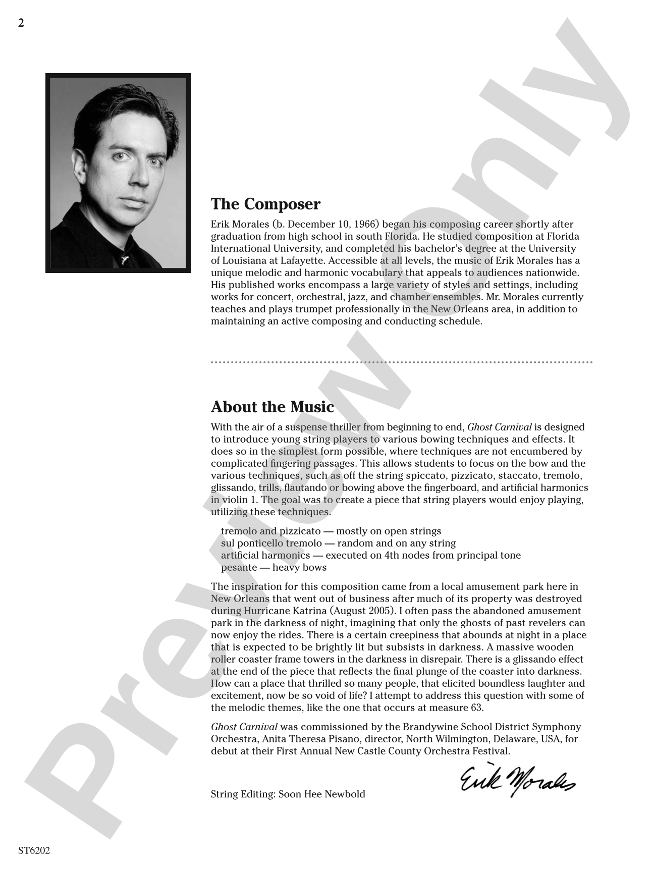 Ghost Carnival: String Orchestra Conductor Score & Parts