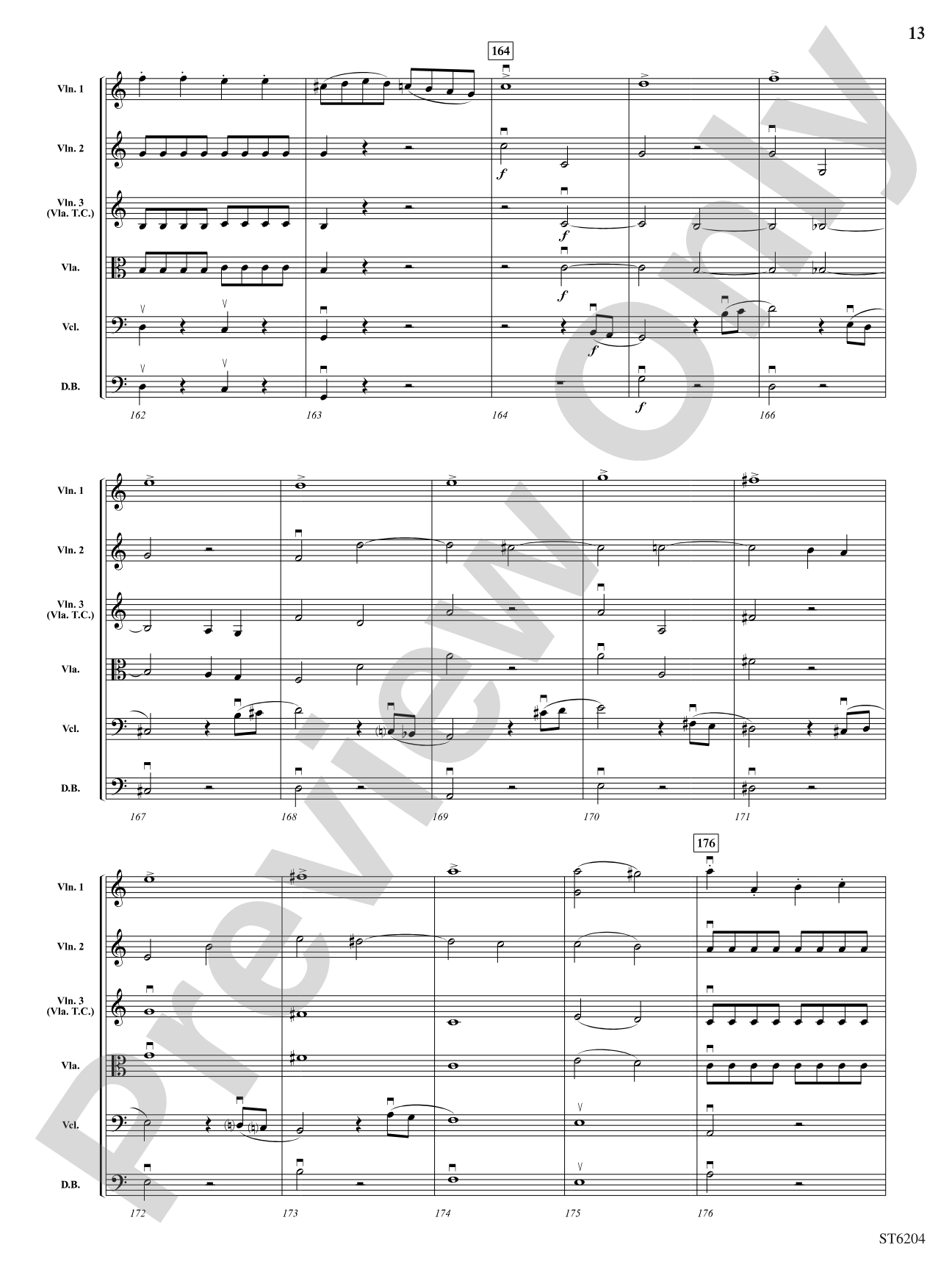 Finale from Symphony No. 41 "Jupiter": String Orchestra Conductor Score & Parts